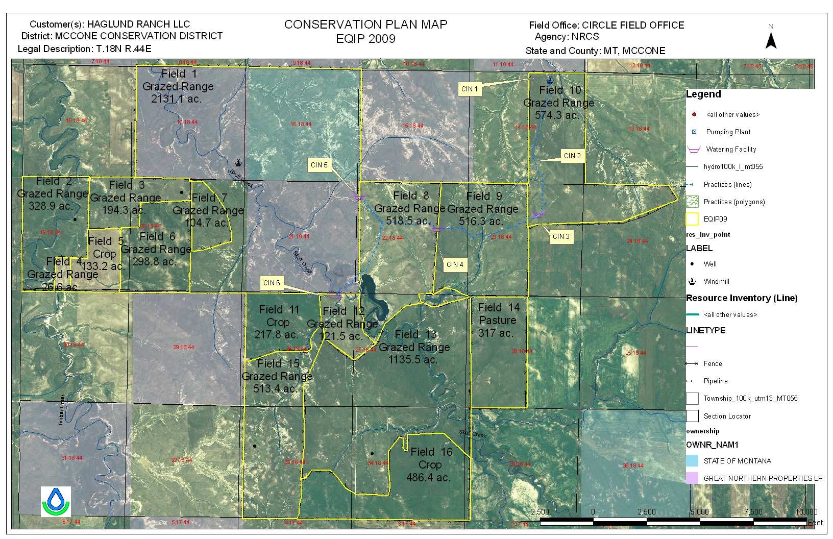 6,390 acres in McCone County, Montana