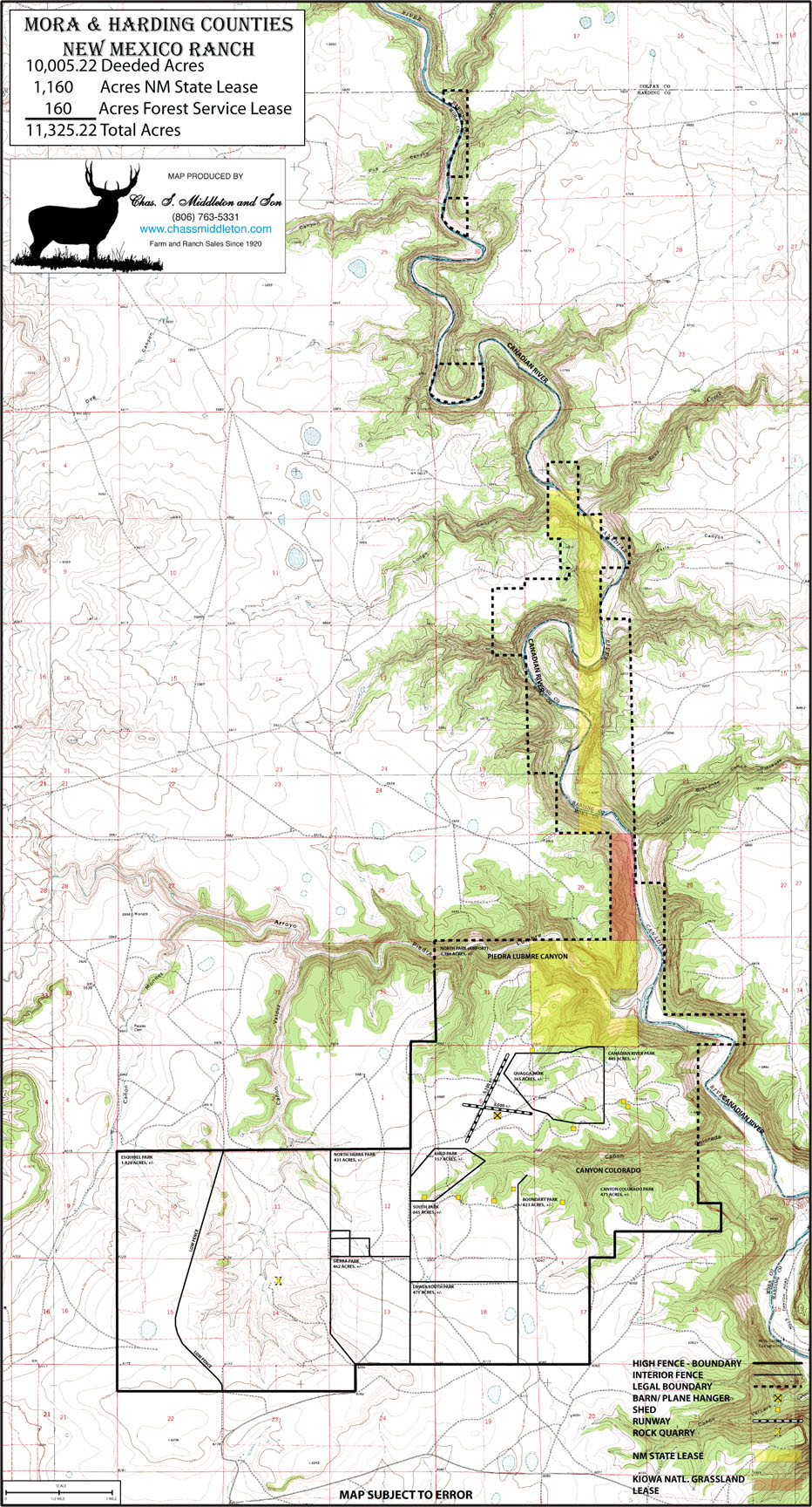 11,325 acres in Harding County, New Mexico