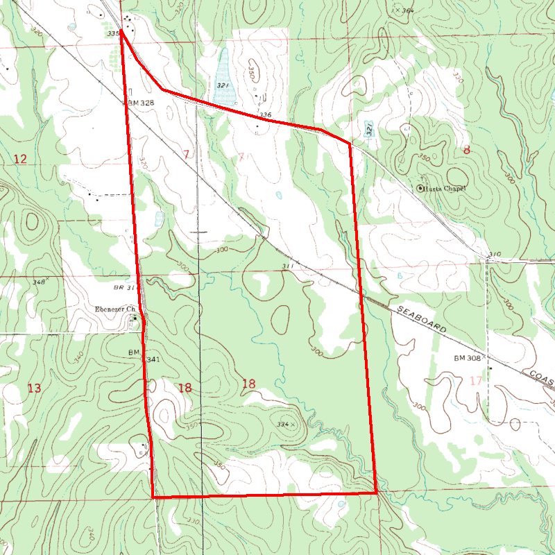 1,101 acres in Russell County, Alabama