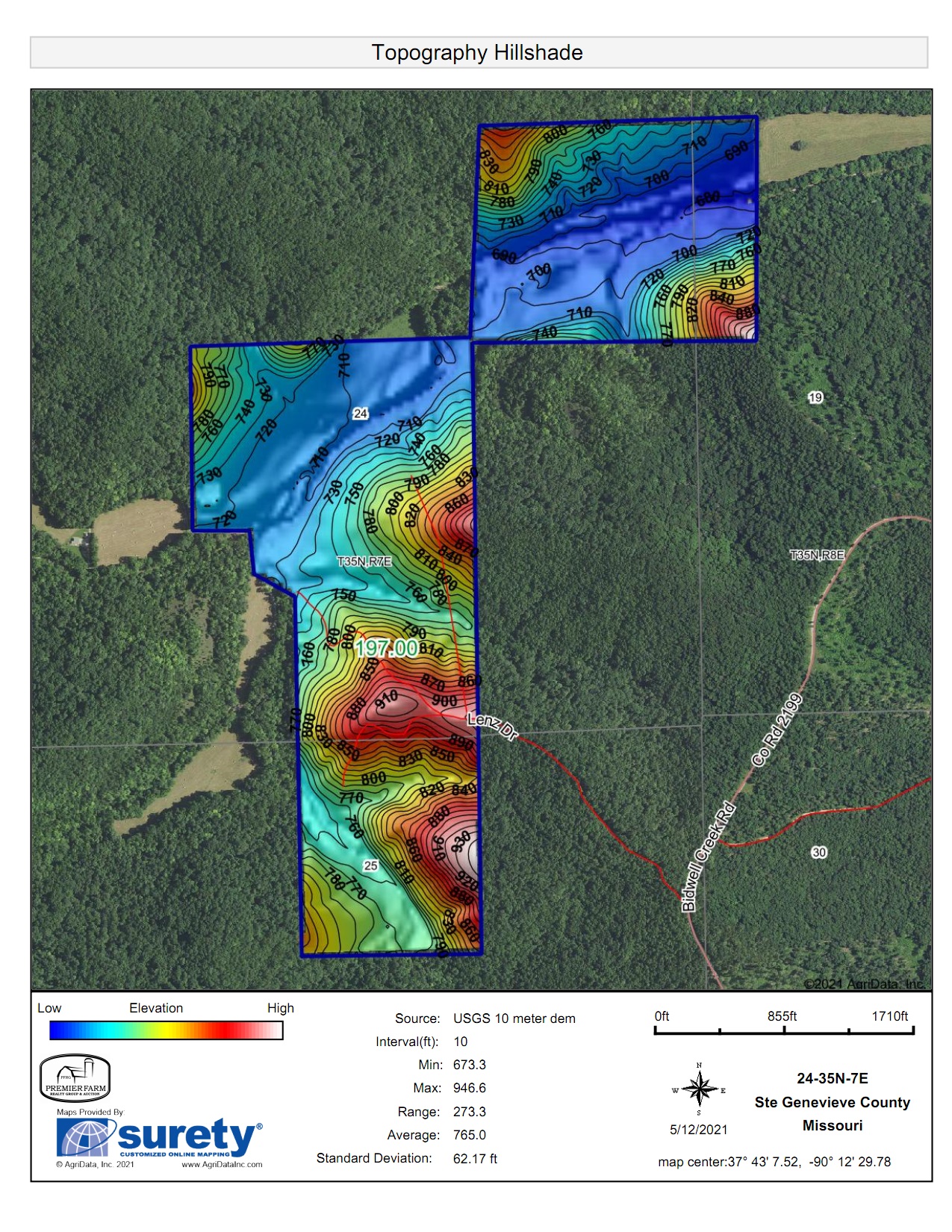 200 acres in Sainte Genevieve County, Missouri
