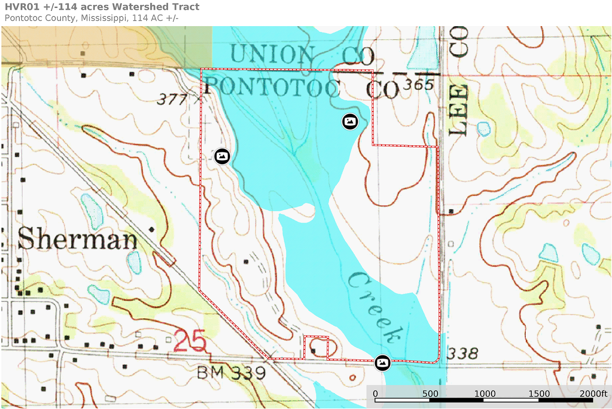 115 acres in Pontotoc County, Mississippi