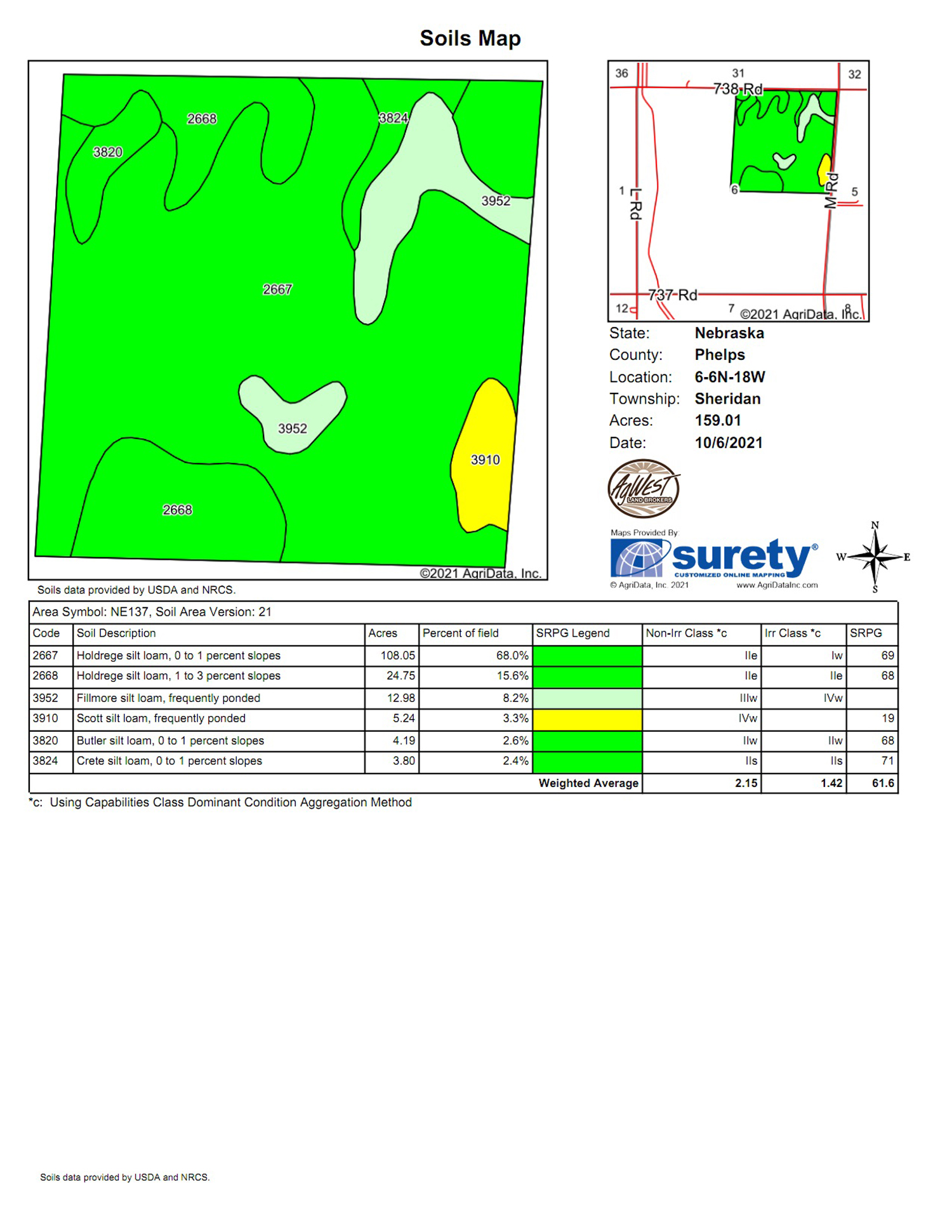 159.01 acres in Phelps County, Nebraska