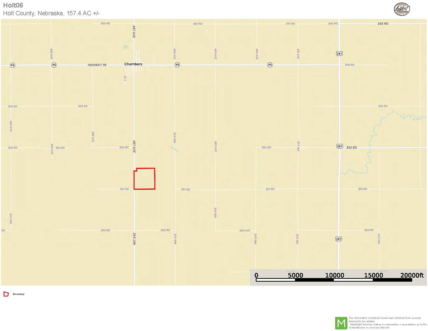 157.4 acres in Holt County, Nebraska