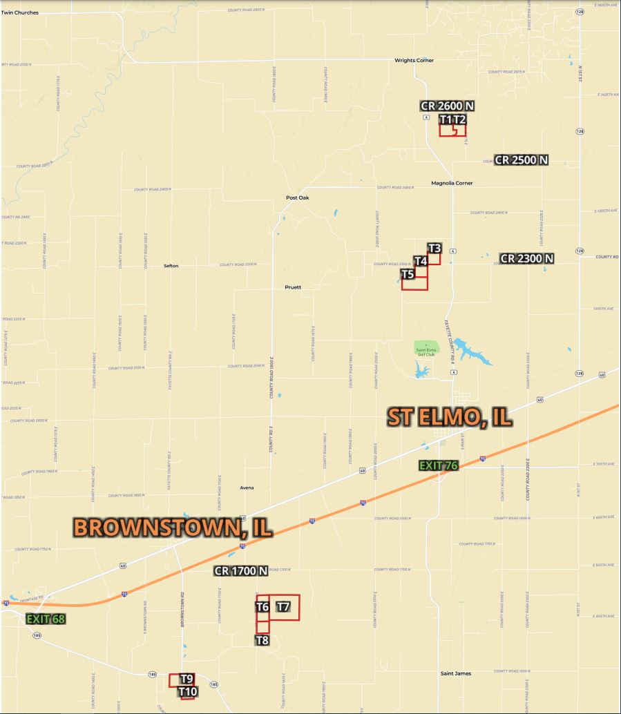 189 acres in Fayette County, Illinois