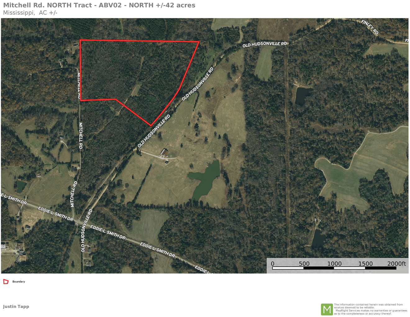 42 acres in Marshall County, Mississippi