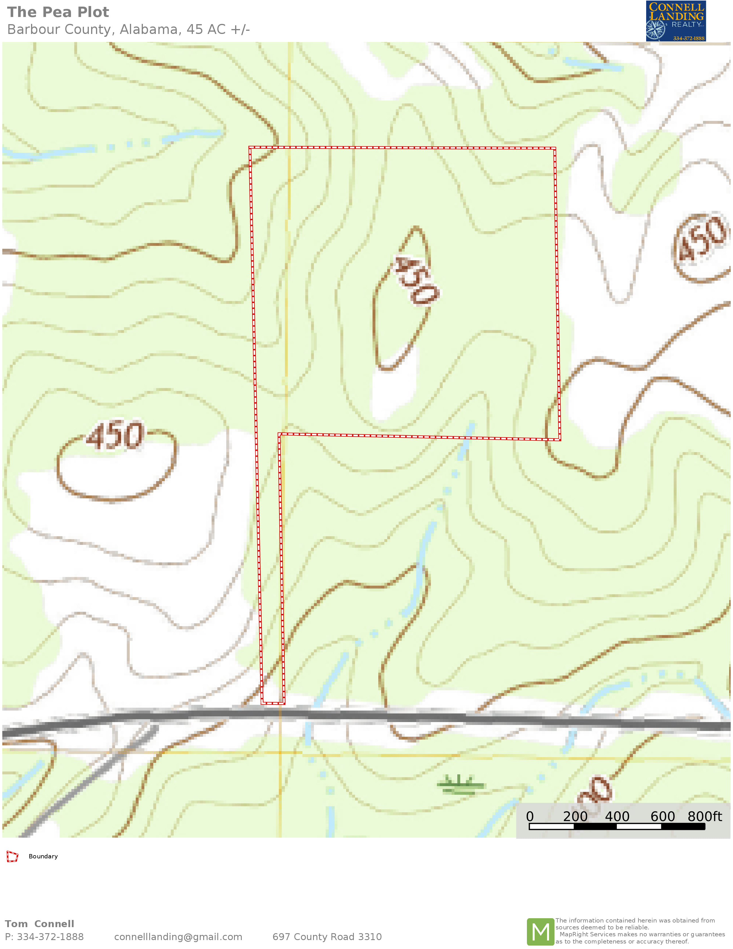 45 acres in Barbour County, Alabama