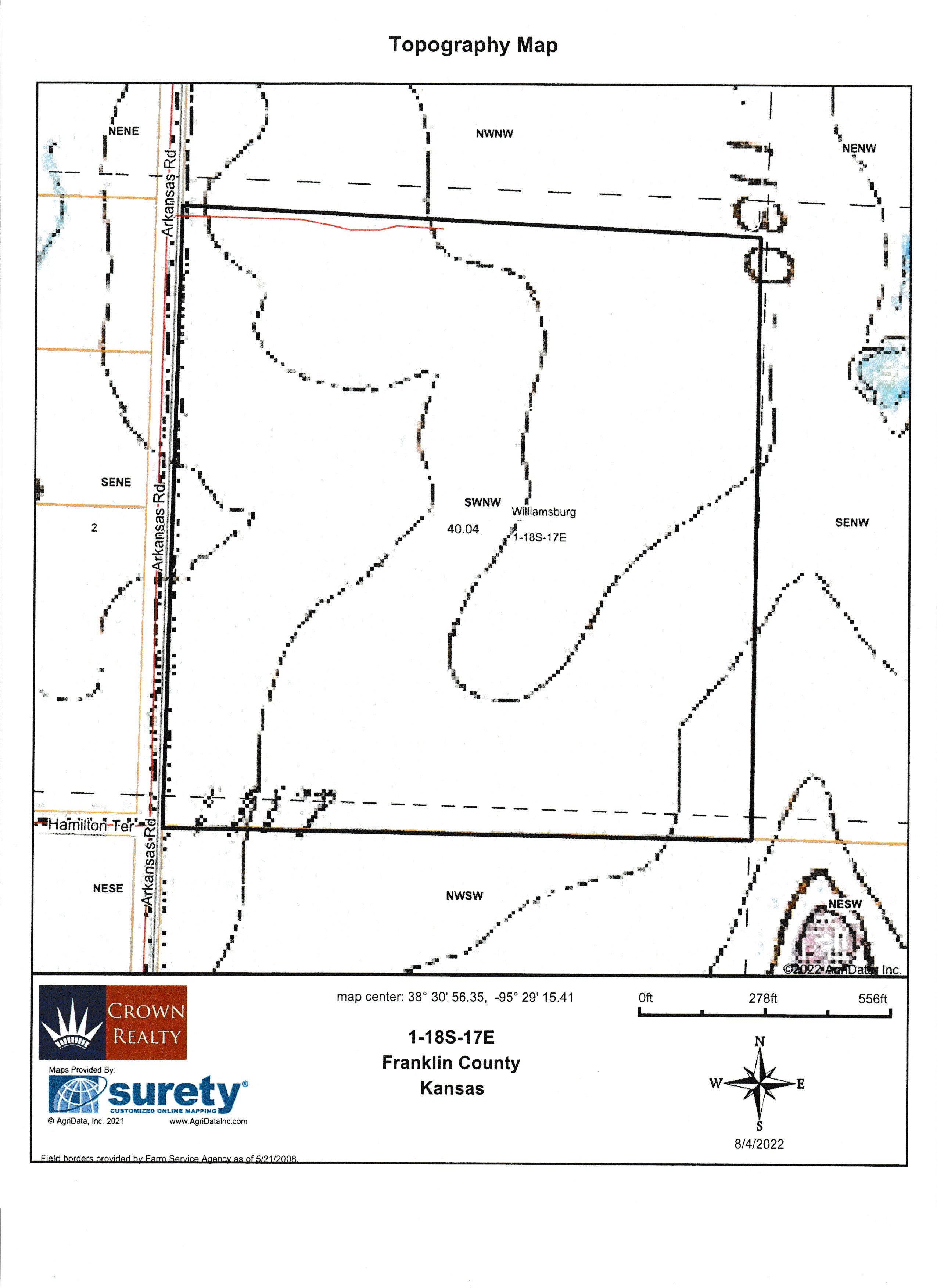 40 acres in Franklin County, Kansas
