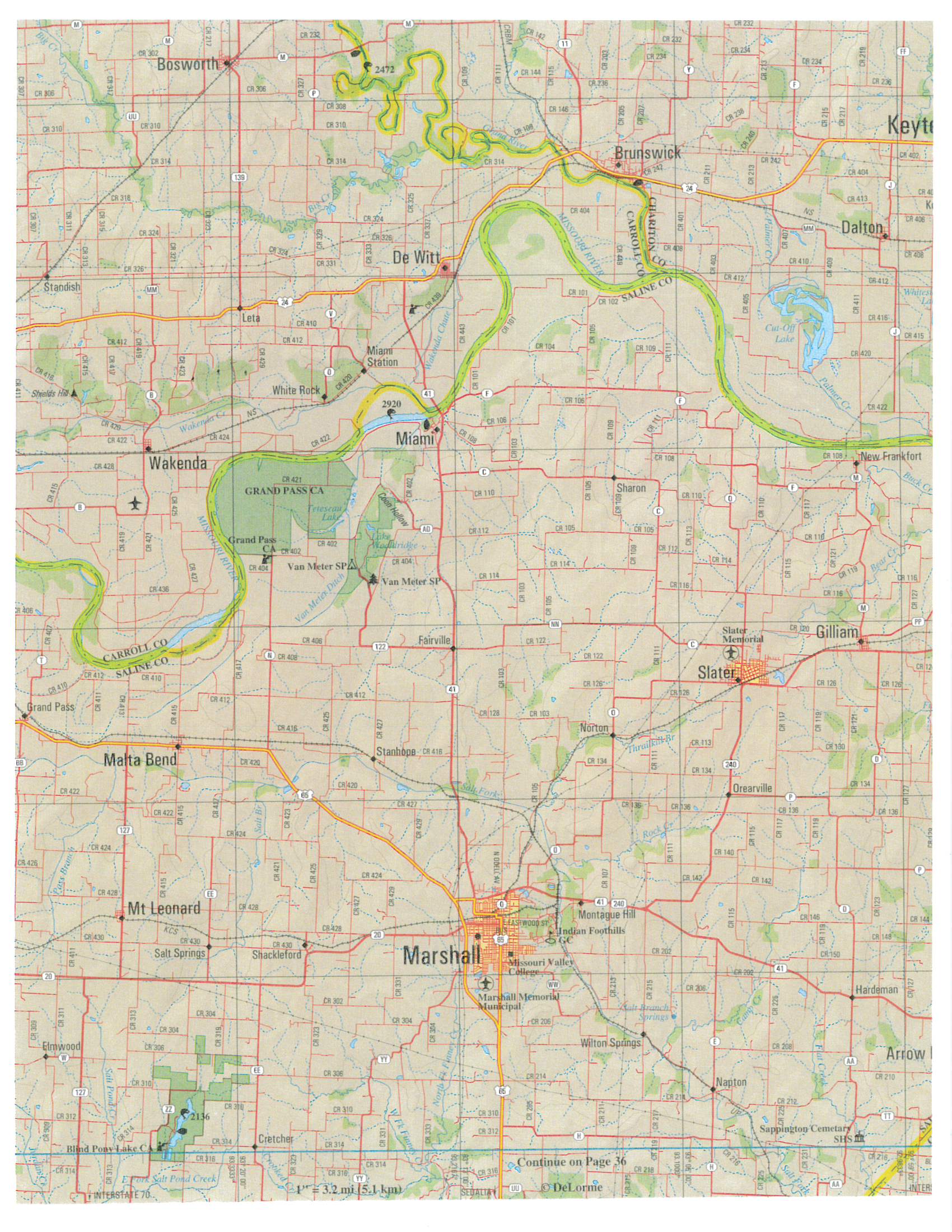 160 acres in Saline County, Missouri