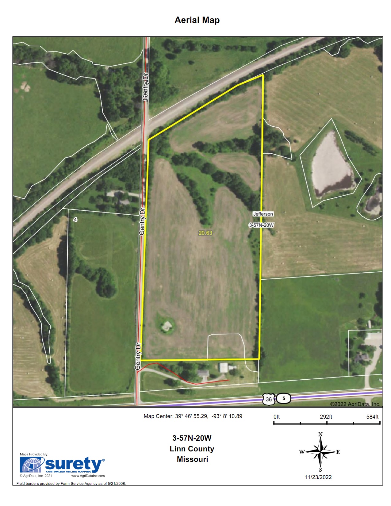 20 acres in Linn County, Missouri