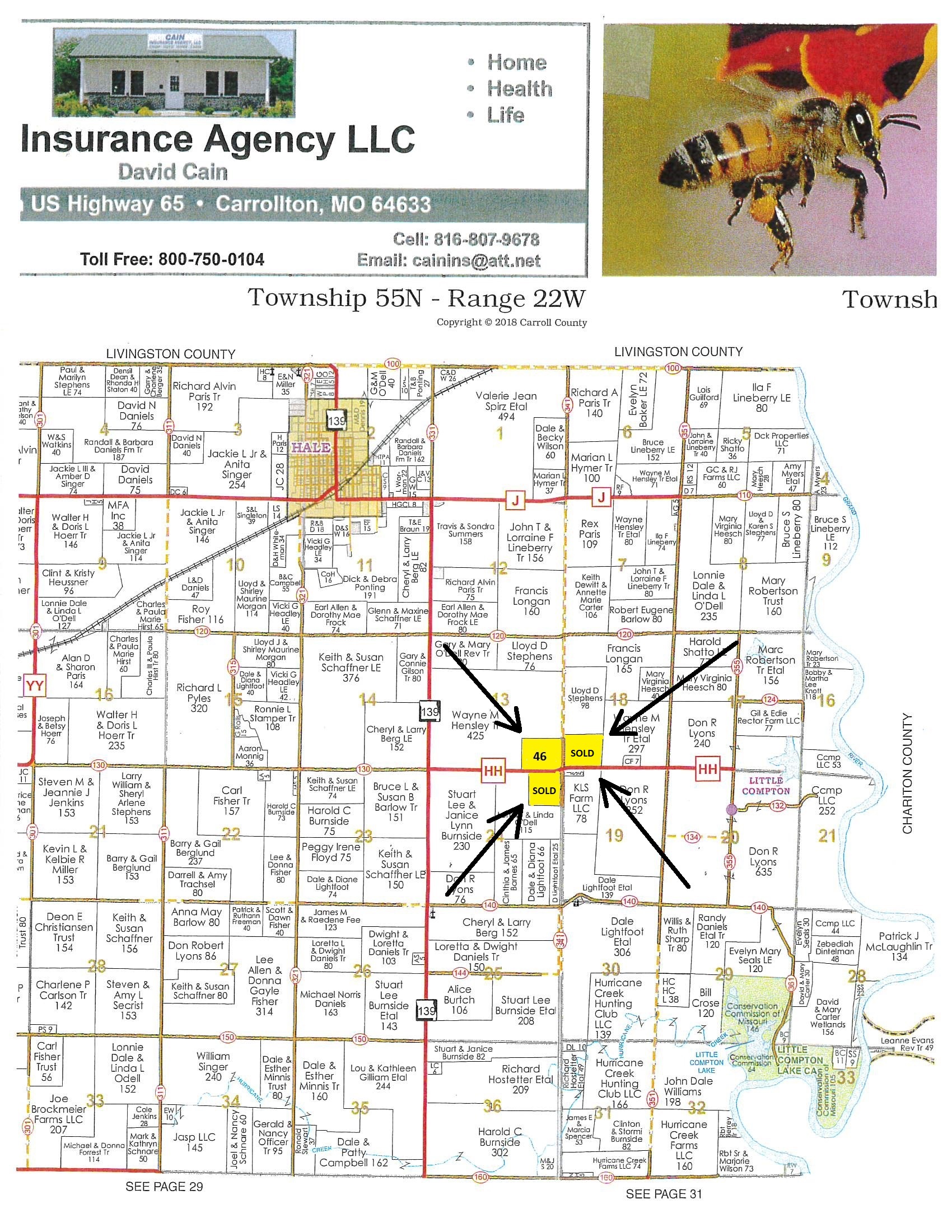 46 acres in Carroll County, Missouri