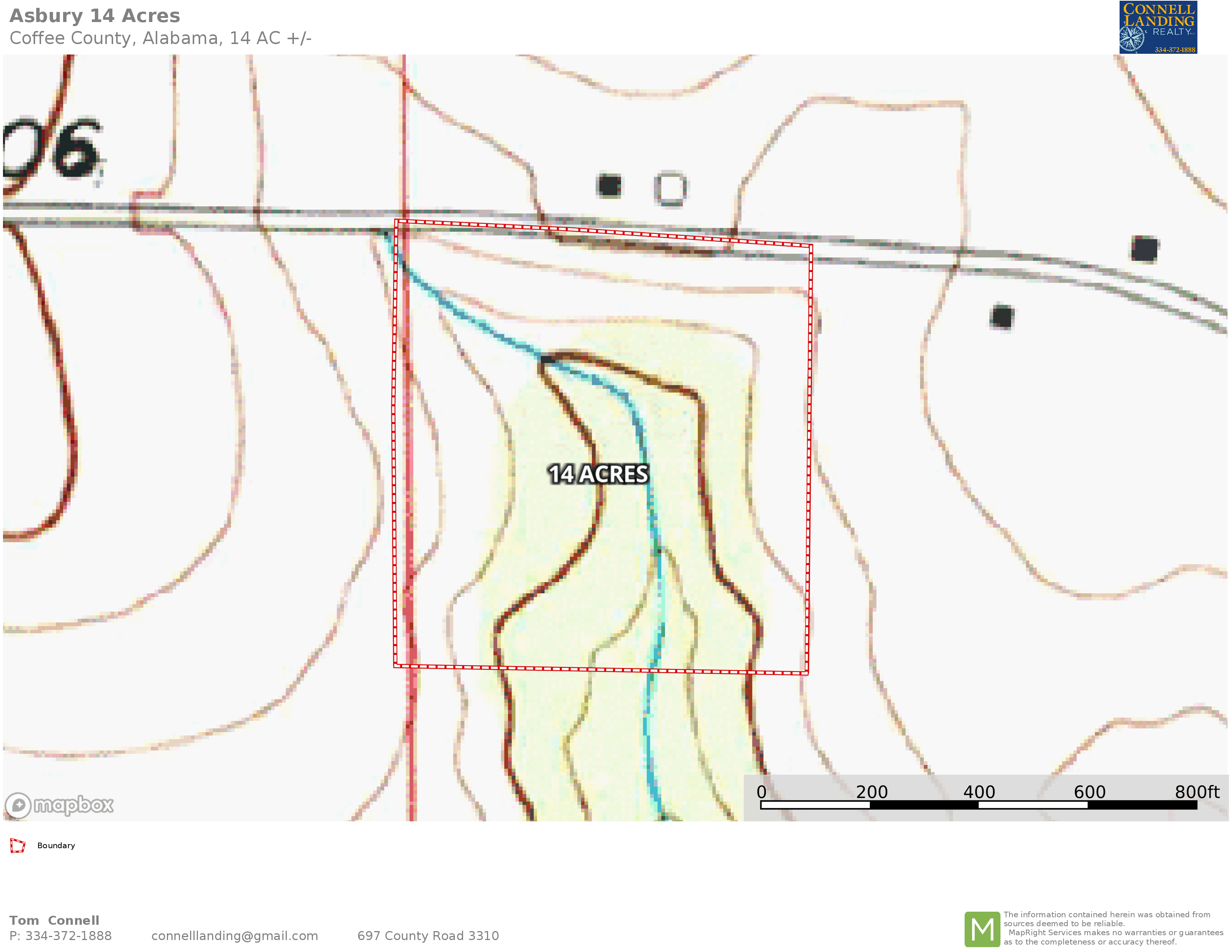 14 acres in Coffee County, Alabama