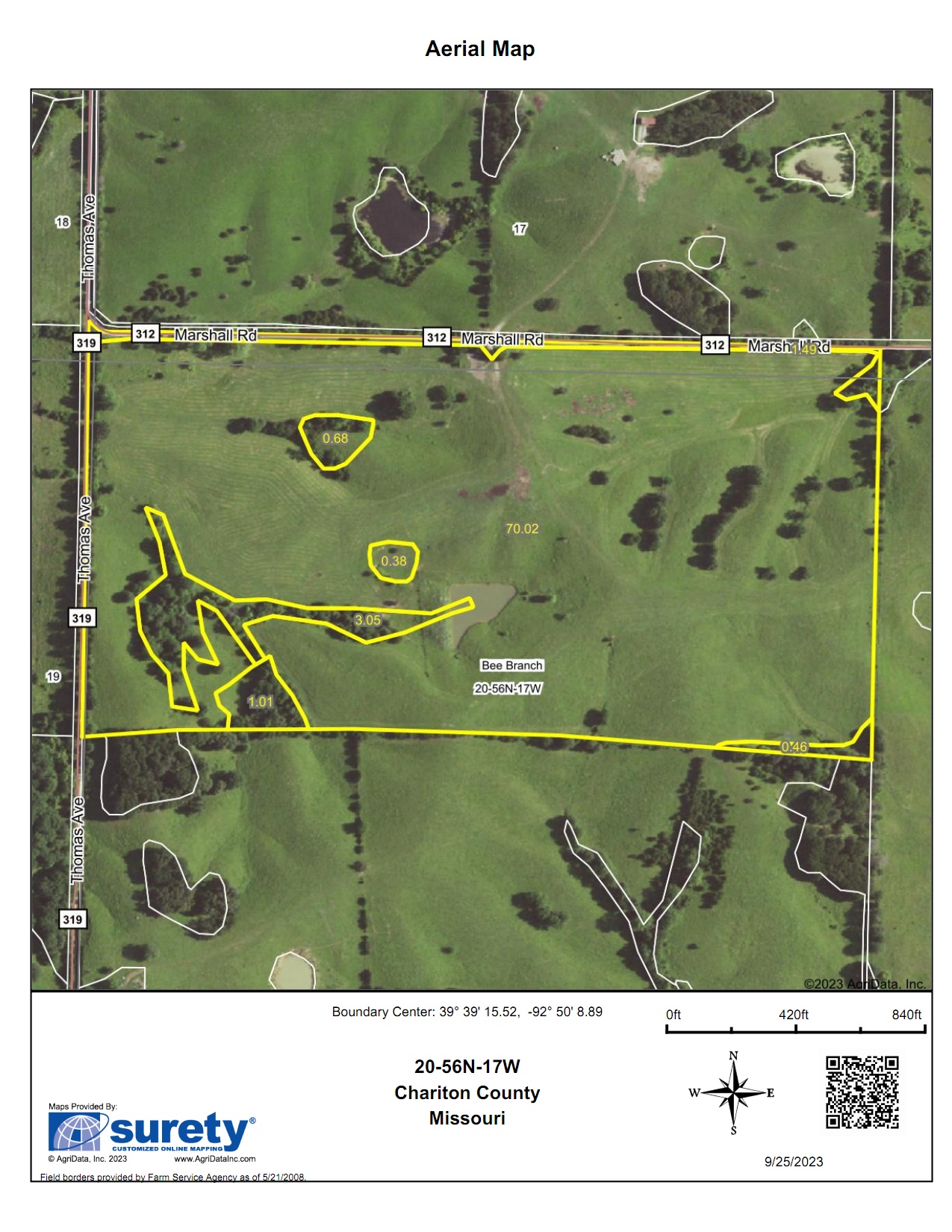 76 acres in Linn County, Missouri