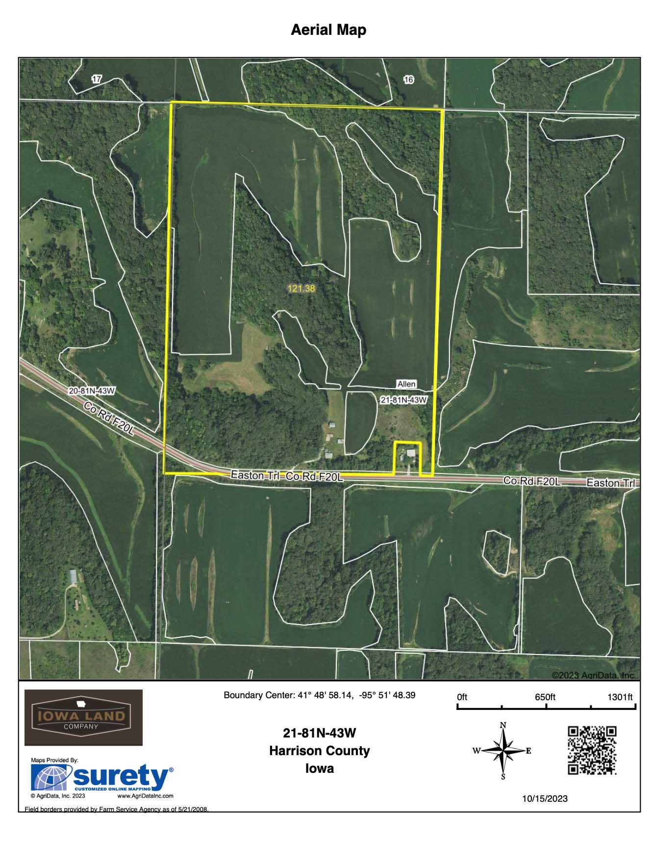 190.97 acres in Harrison County, Iowa