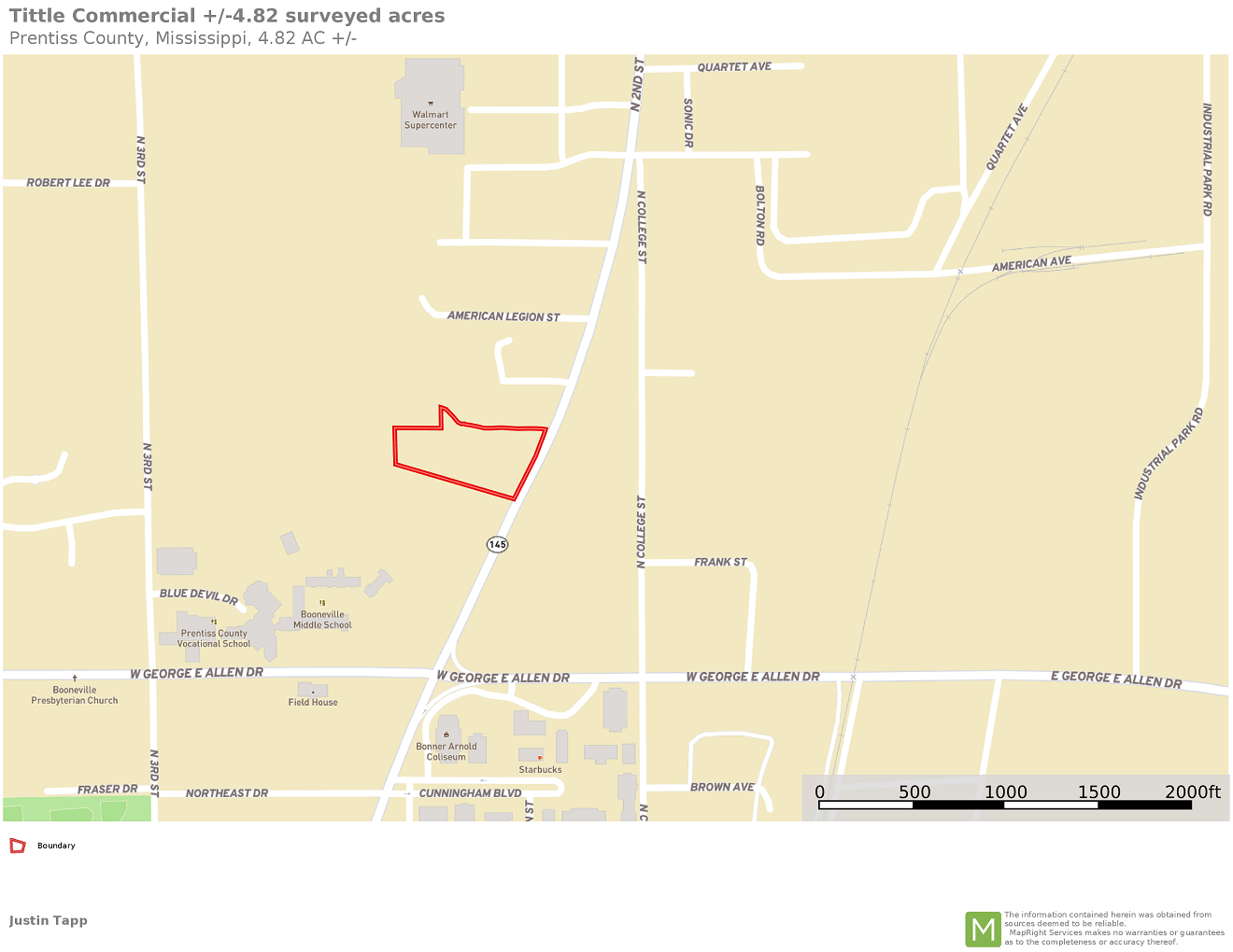 4.82 Acres, 905 North 2nd Street, Booneville, MS 38829 Land and Farm