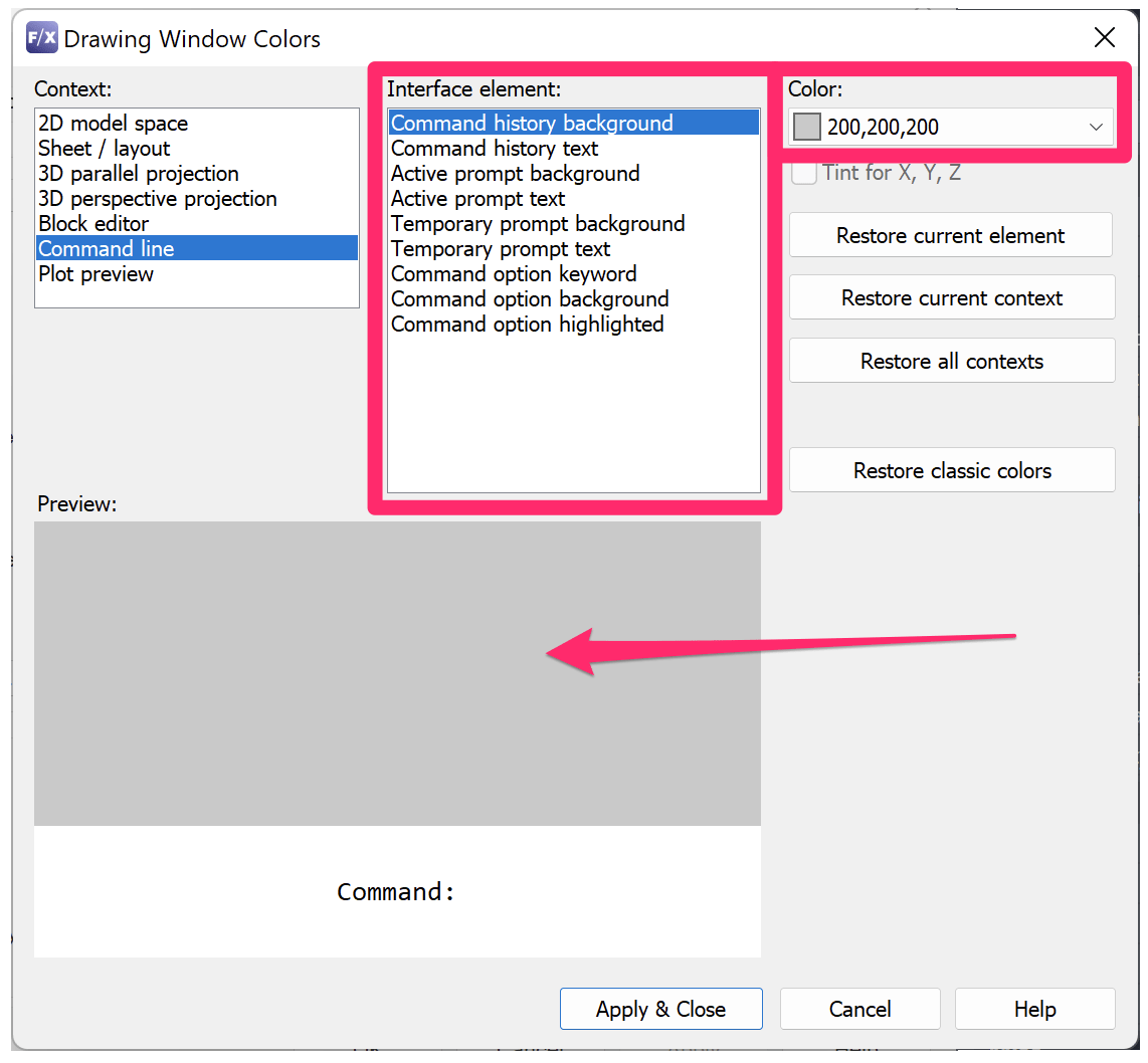 The AutoCAD Command Line or Command History is Blank