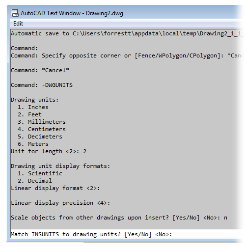 Fix the DWG Units (DWGUNITS)