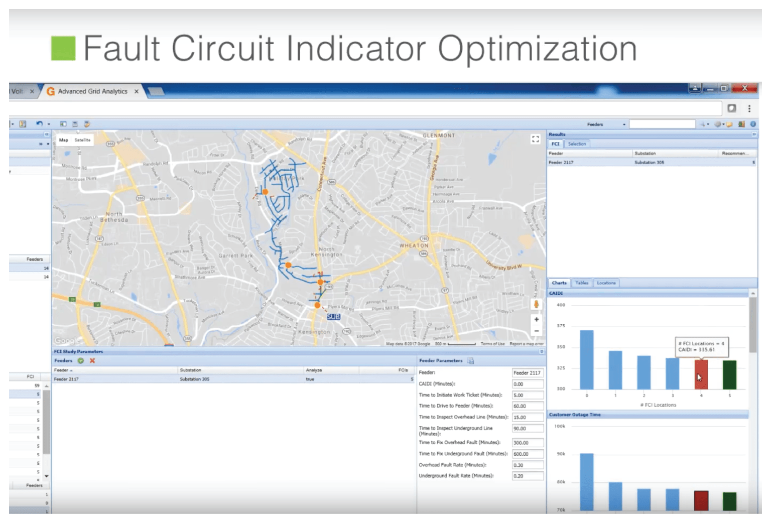 Landis+Gyr Advanced Grid Analytics Fault Circuit Indicator Optimization