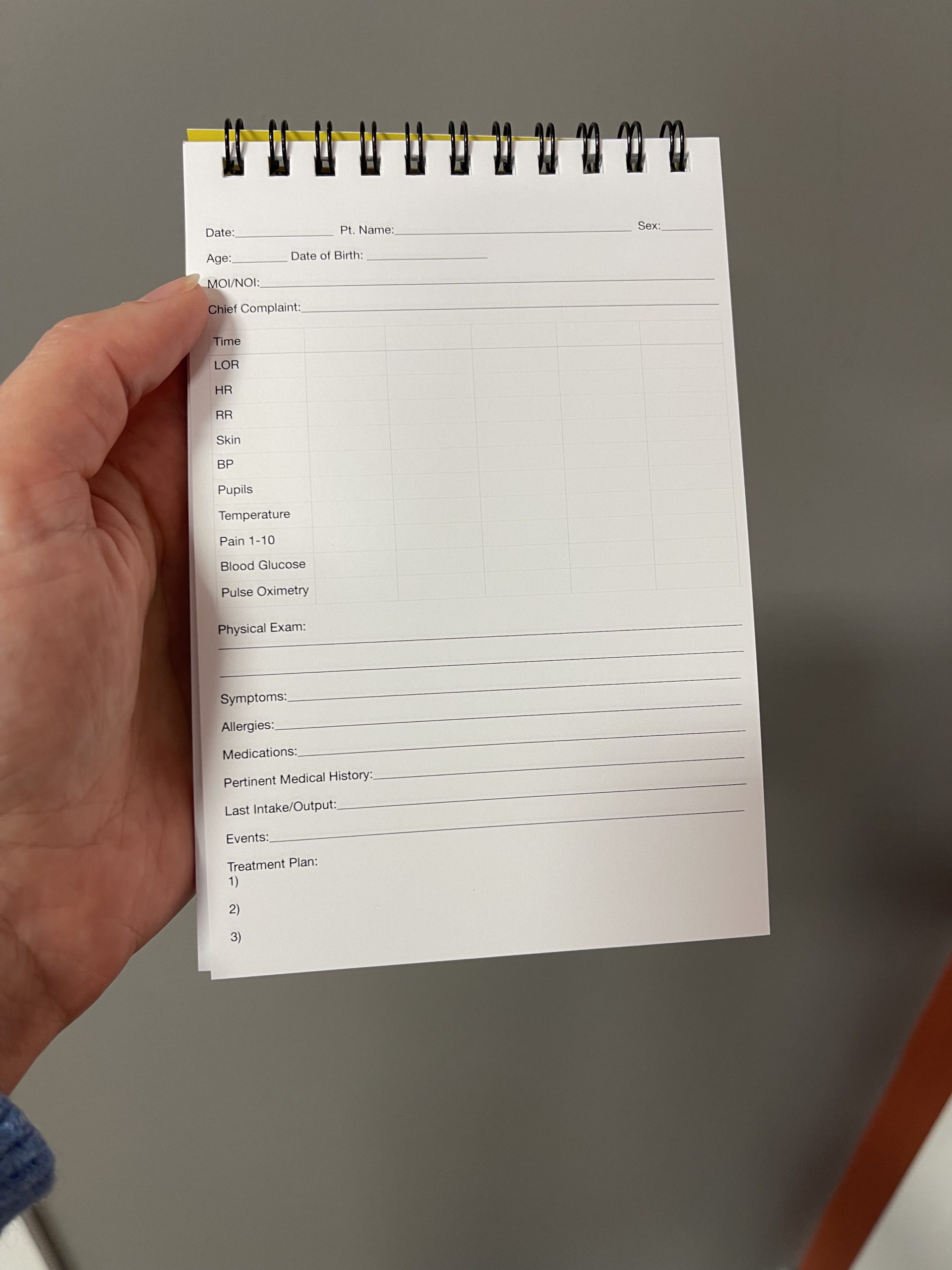 Patient Assessment Notebook Landmark Learning