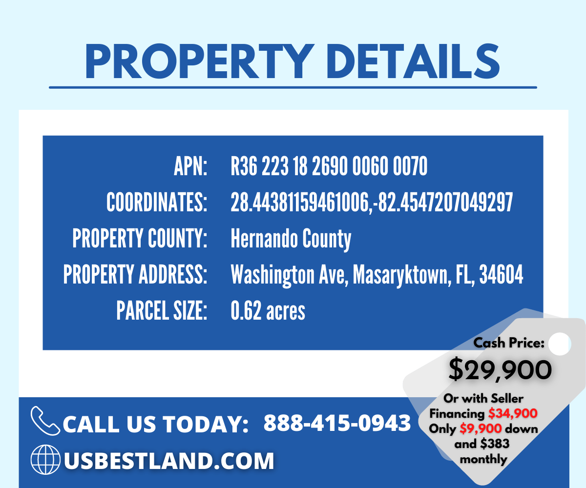 Washington Ave, Masaryktown, FL, 34604, Masaryktown, Hernando, Florida