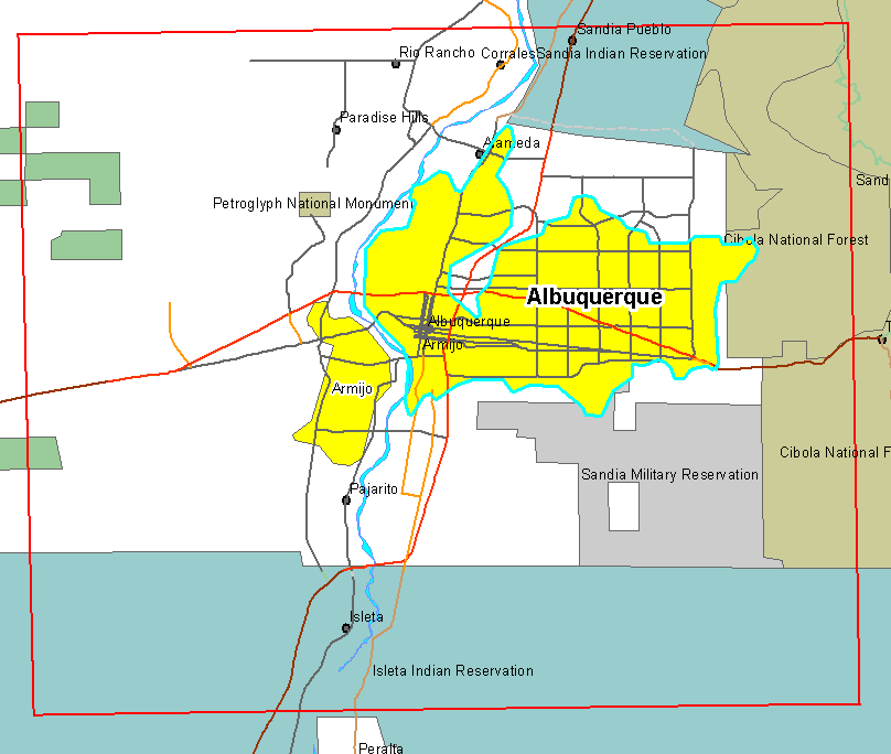 City Of Albuquerque Gis Albuquerque, NM Aerial Photography 2002 GeoTiff