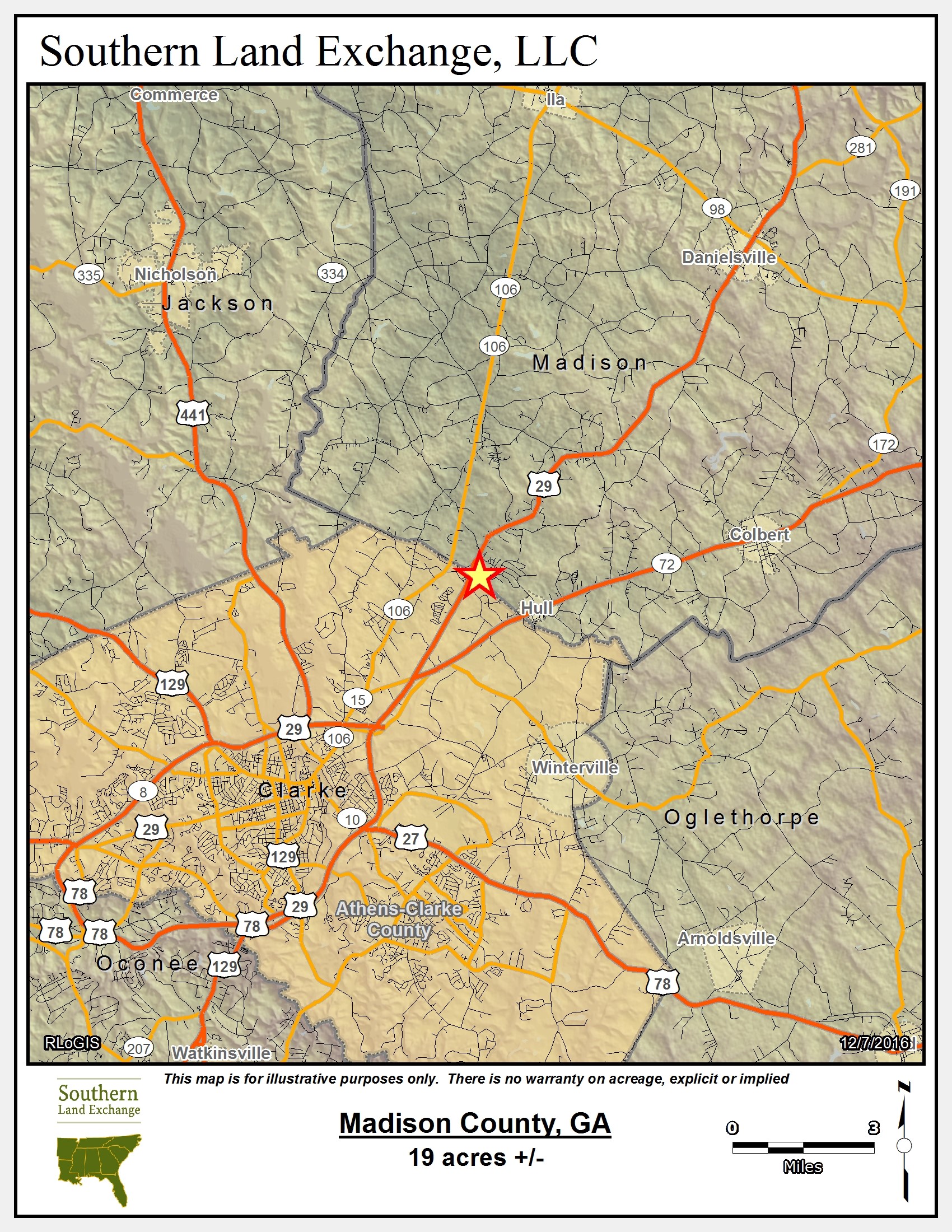 19 acres in Madison County,