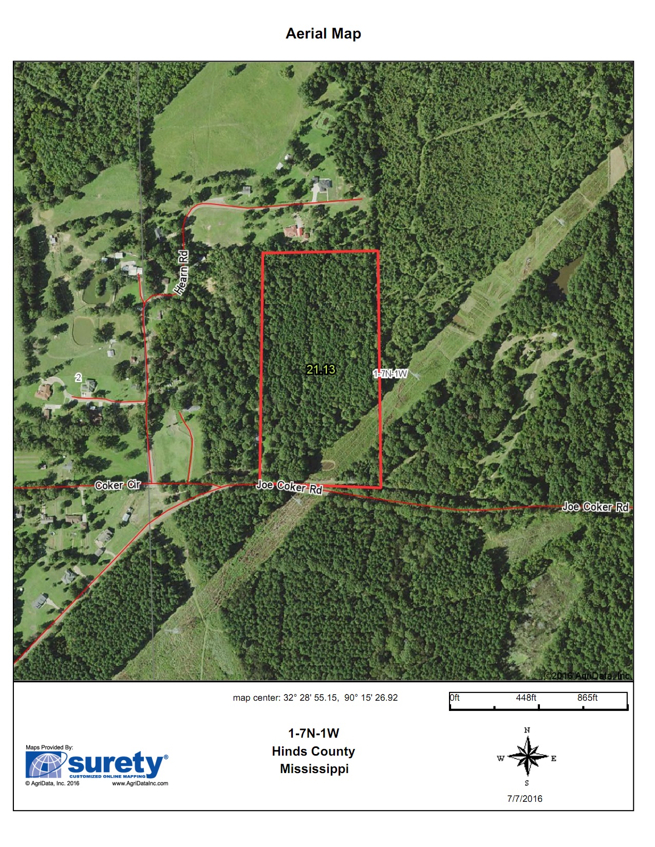 21.13 acres in Hinds County, Mississippi