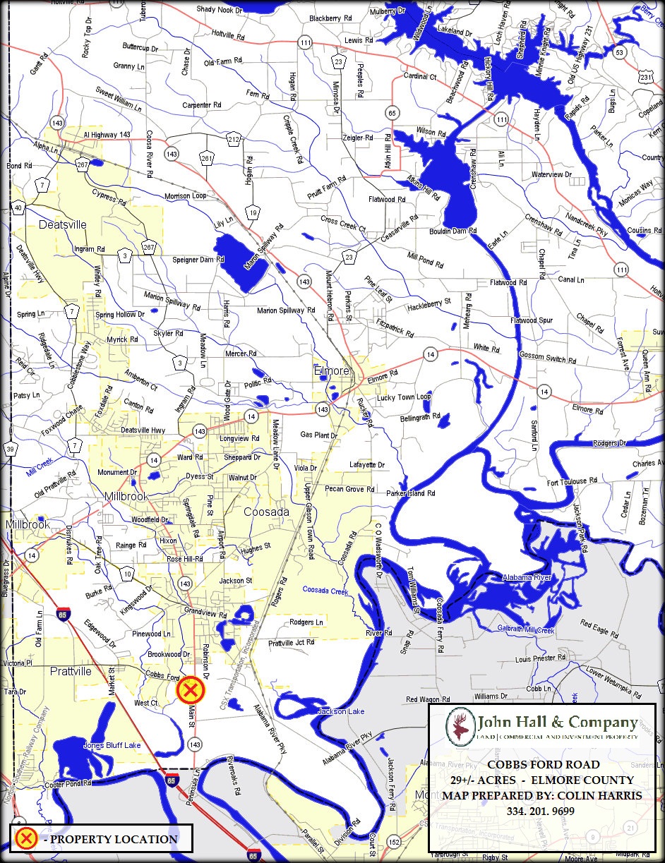 Elmore County Plat Map 29 Acres In Elmore County, Alabama