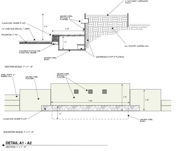 Courtyard Water Feature Details