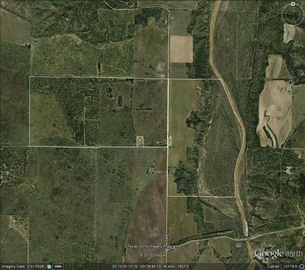 Peacock, Stonewall County, TX Recreational Property, Riverfront