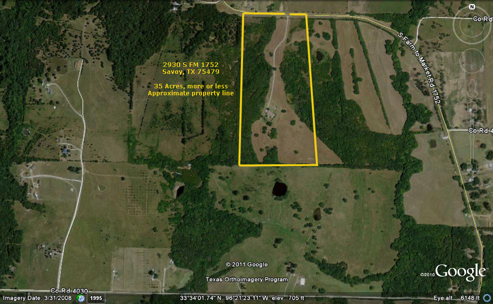 Savoy, Grayson County, TX Farms and Ranches, House for sale Property ID