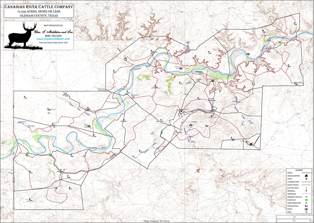 Adrian, Oldham County, TX Recreational Property, Riverfront Property