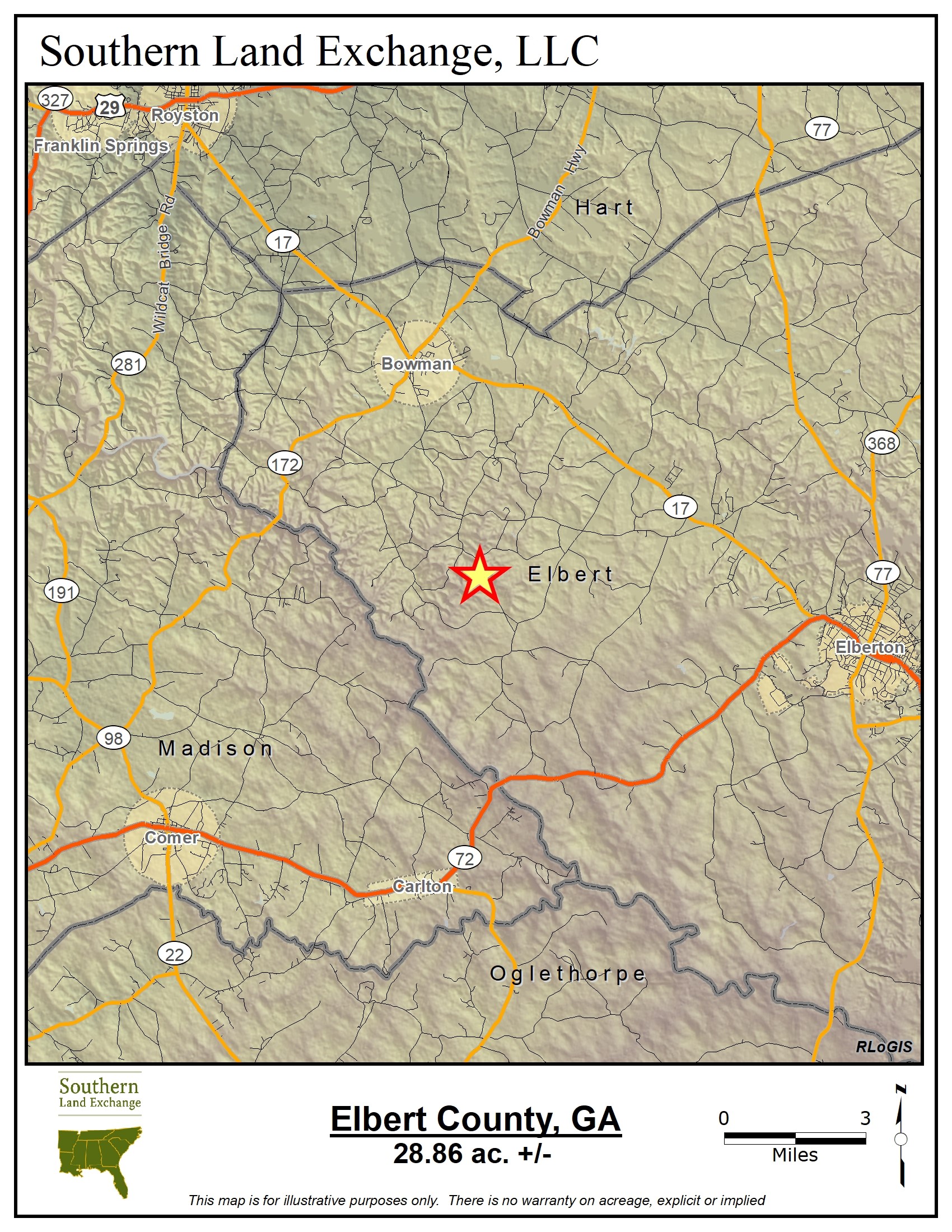Bowman, Elbert County, GA Recreational Property, Undeveloped Land for