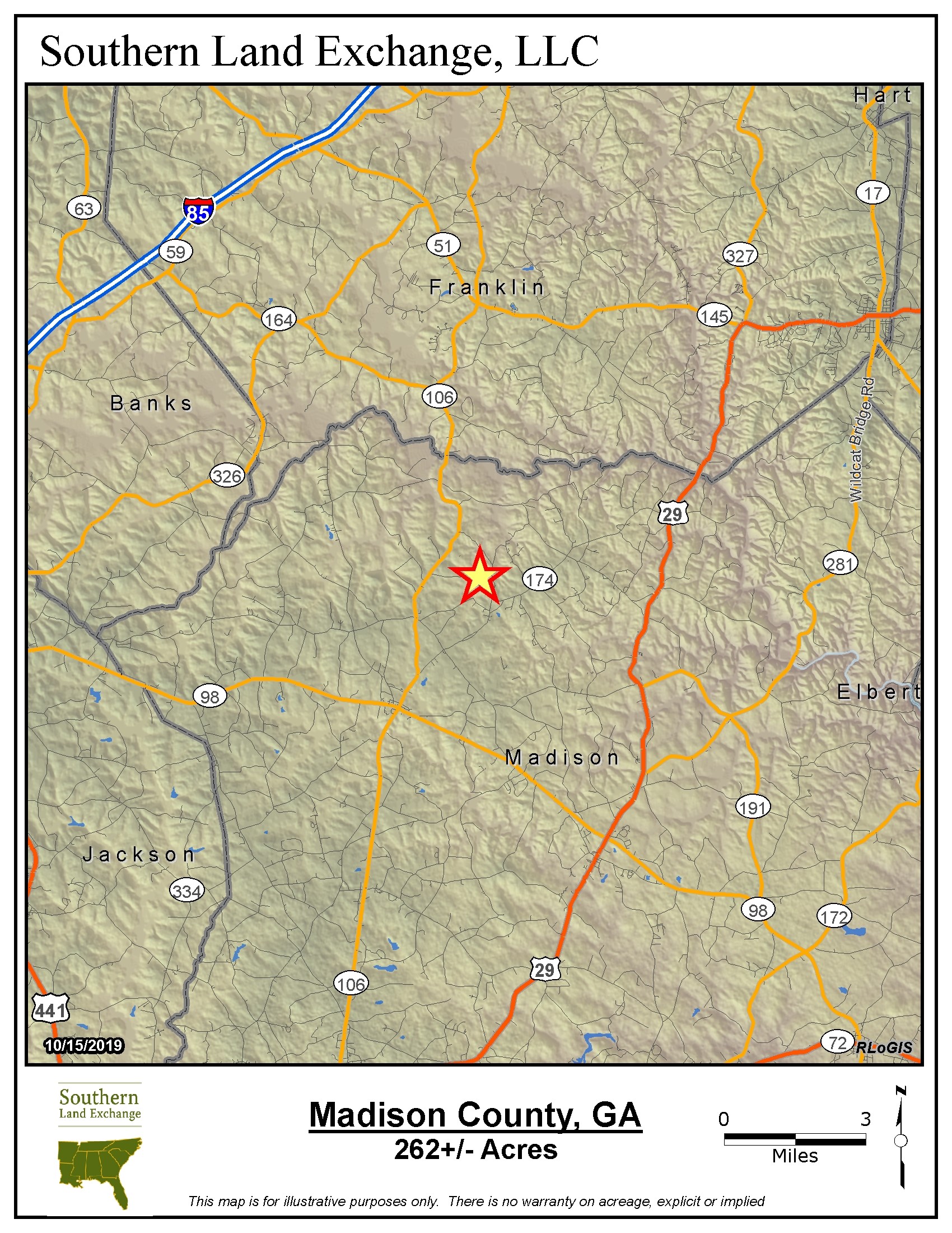 Danielsville, Madison County, GA Recreational Property, Timberland Property for sale Property ID