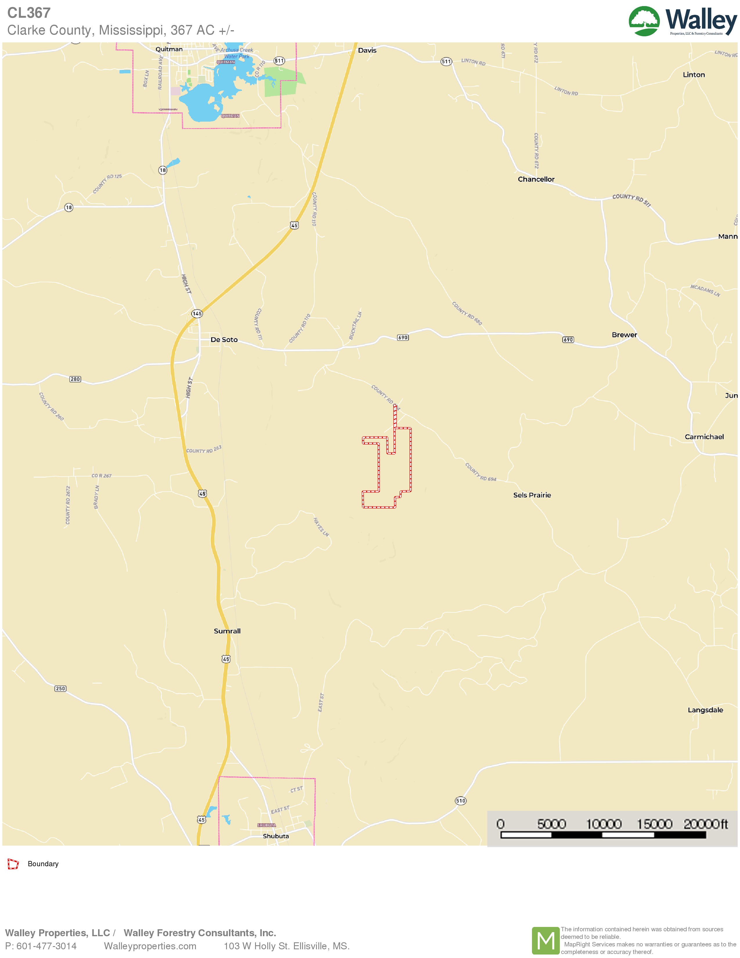 Shubuta, Clarke County, MS Recreational Property, Timberland Property