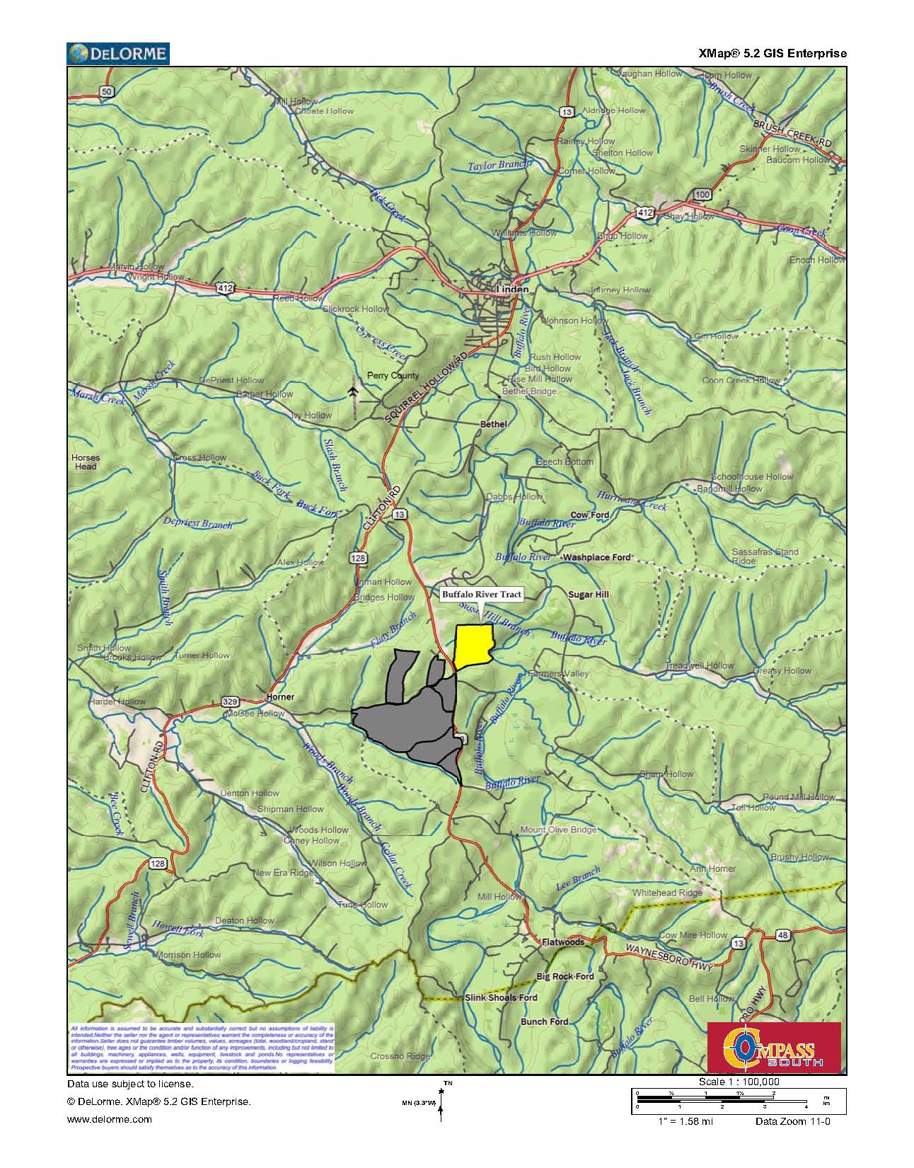 Linden, Perry County, TN Recreational Property, Timberland Property