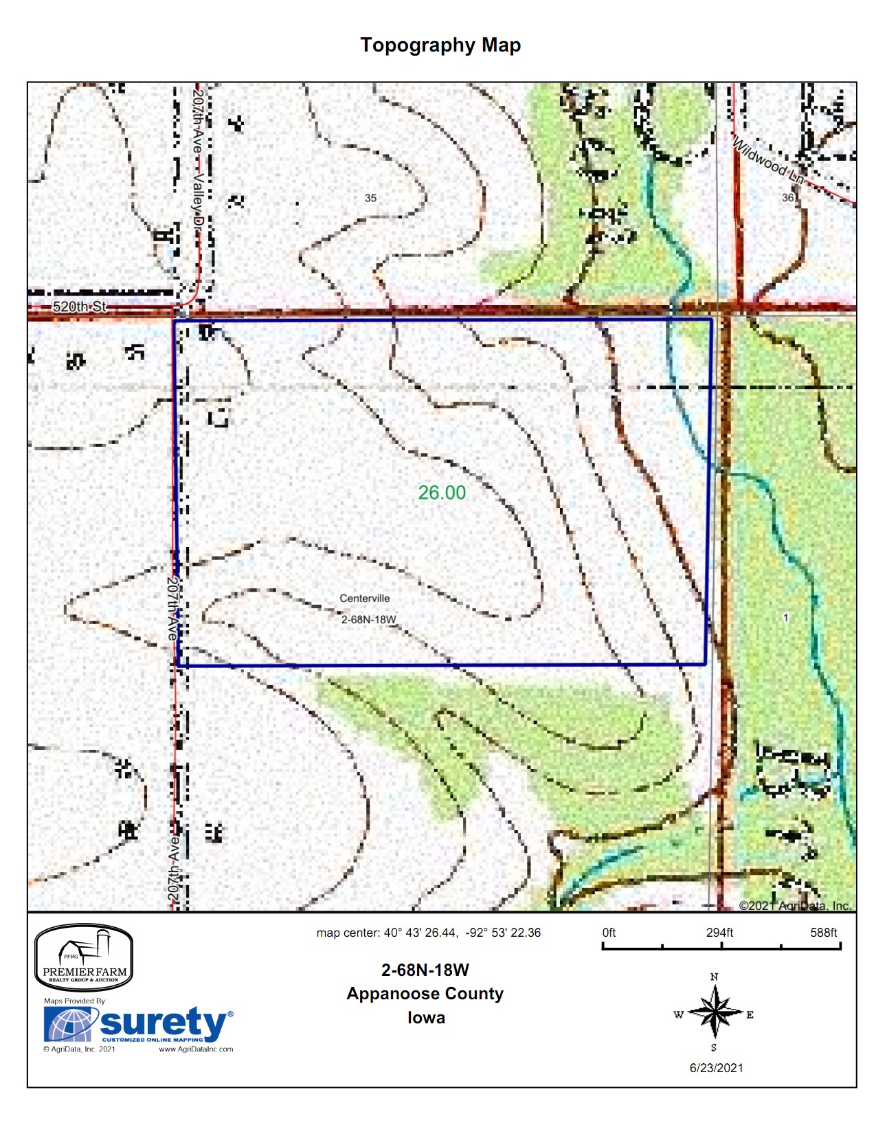 Centerville, Appanoose County, IA Recreational Property, Hunting