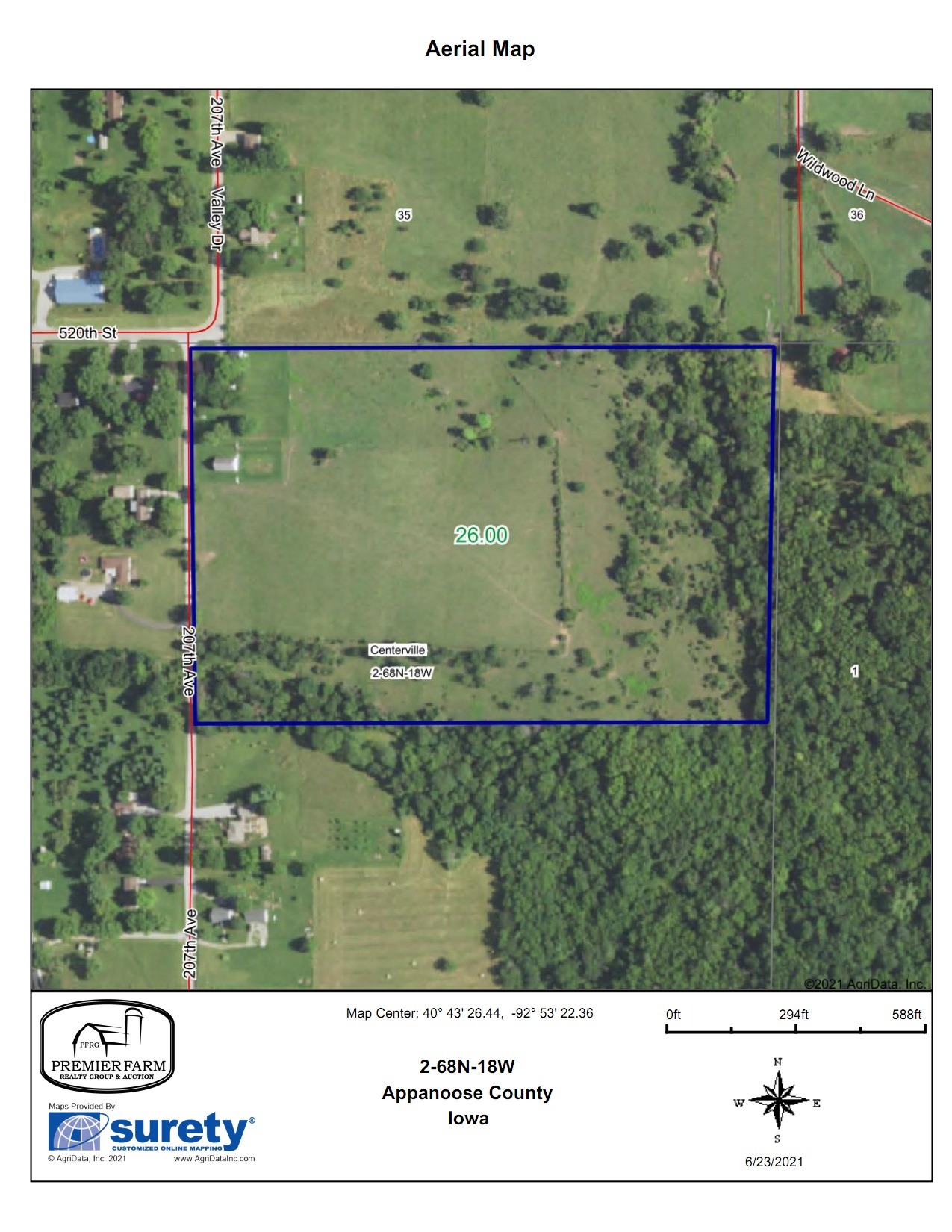 Centerville, Appanoose County, IA Recreational Property, Hunting