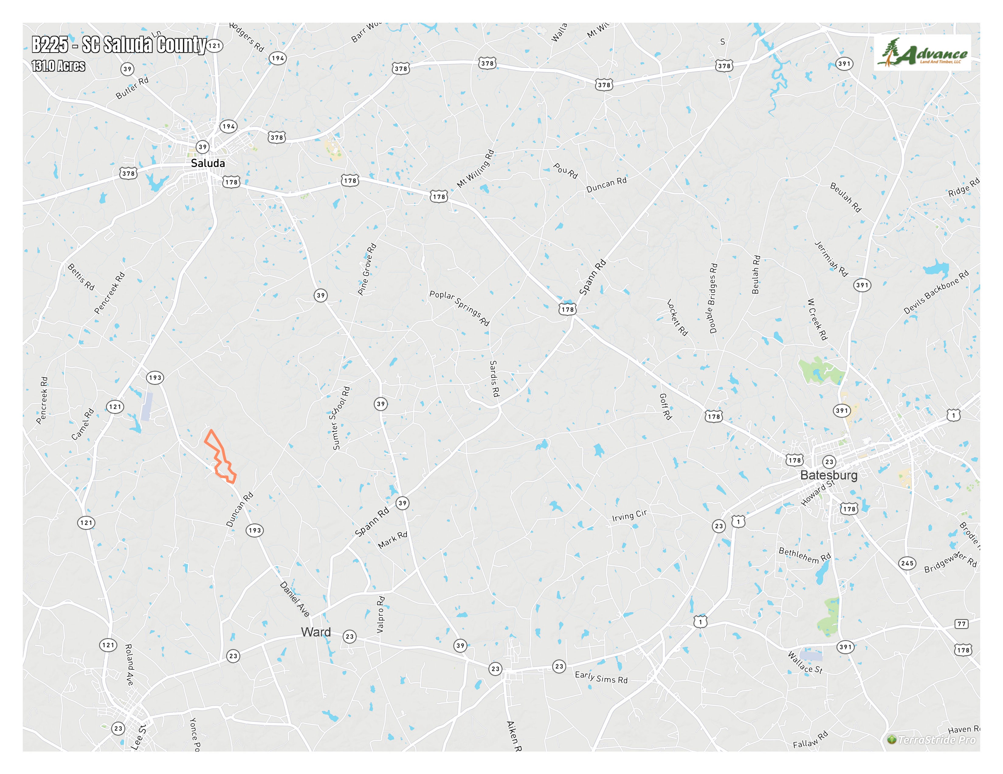 Ward, Saluda County, SC Recreational Property, Timberland Property