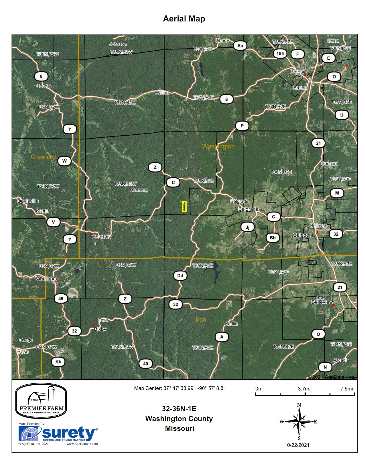 Belgrade, Washington County, MO Recreational Property, Hunting Property