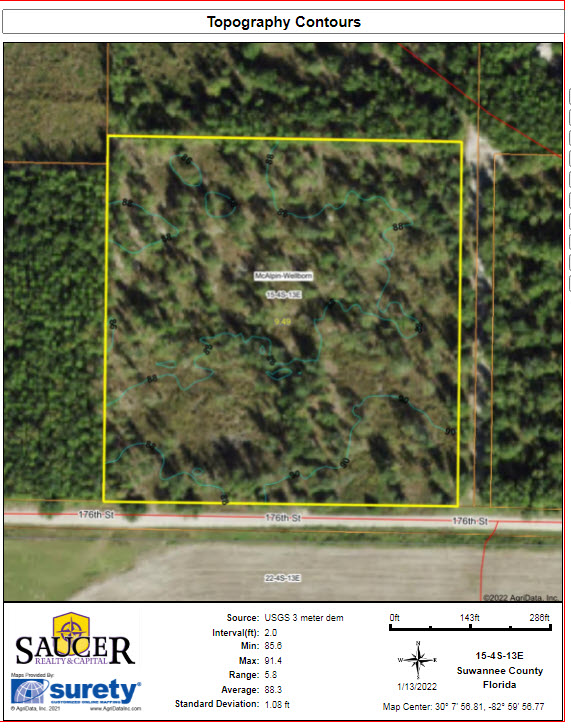 Mcalpin, Suwannee County, FL Recreational Property, Timberland Property