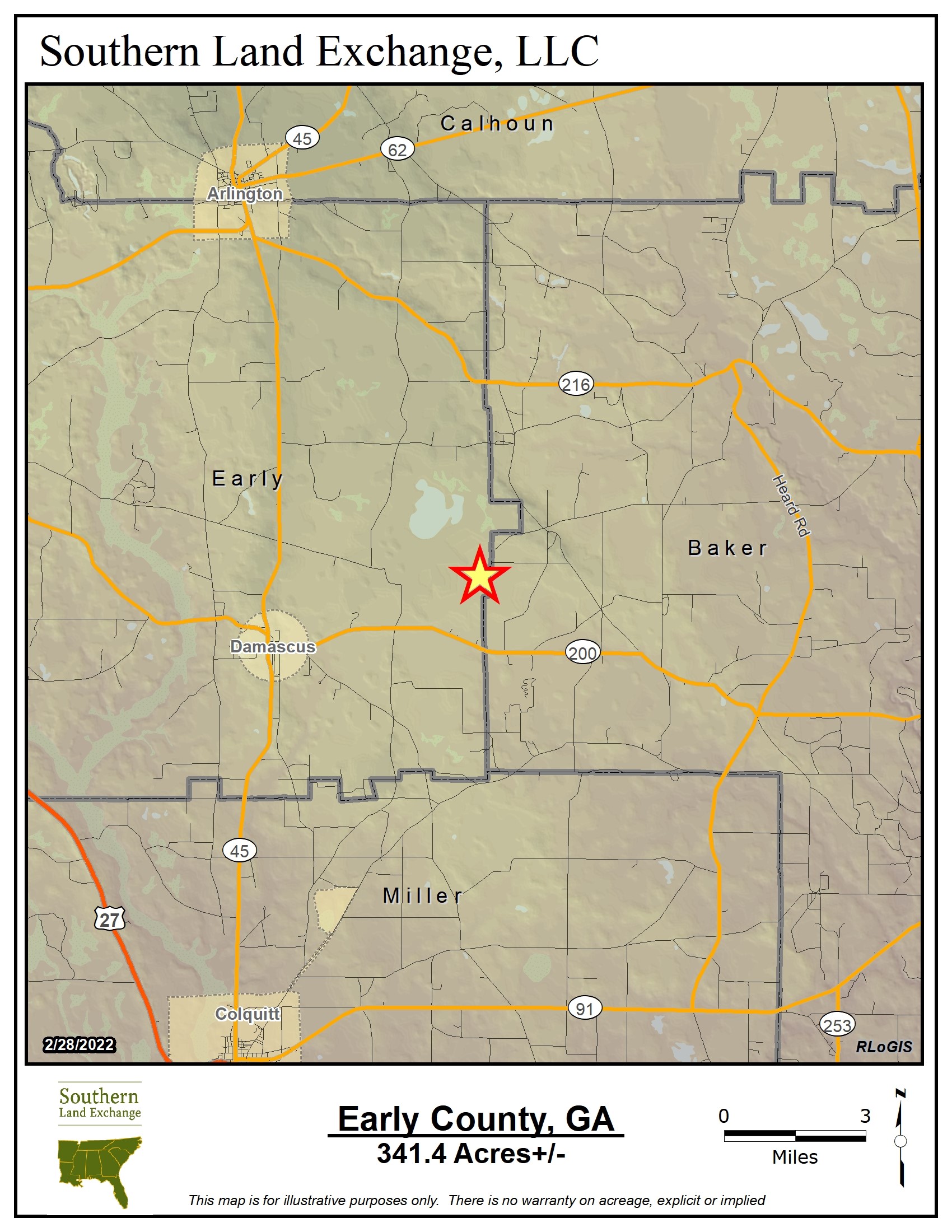 Damascus, Early County, GA Recreational Property, Timberland Property