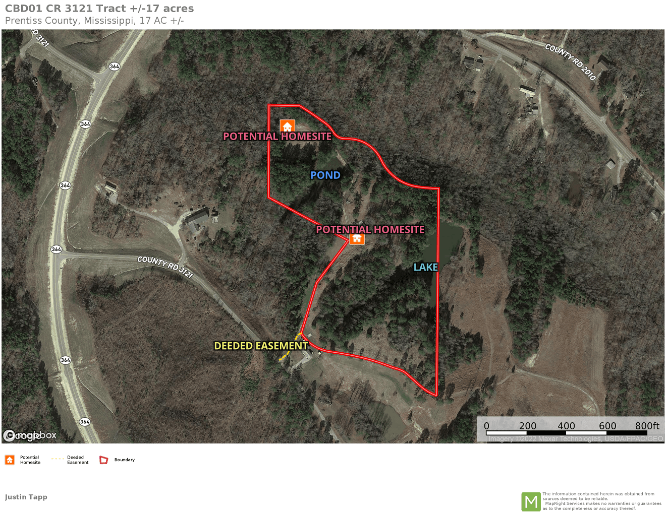 Booneville, Prentiss County, MS Recreational Property, Hunting Property