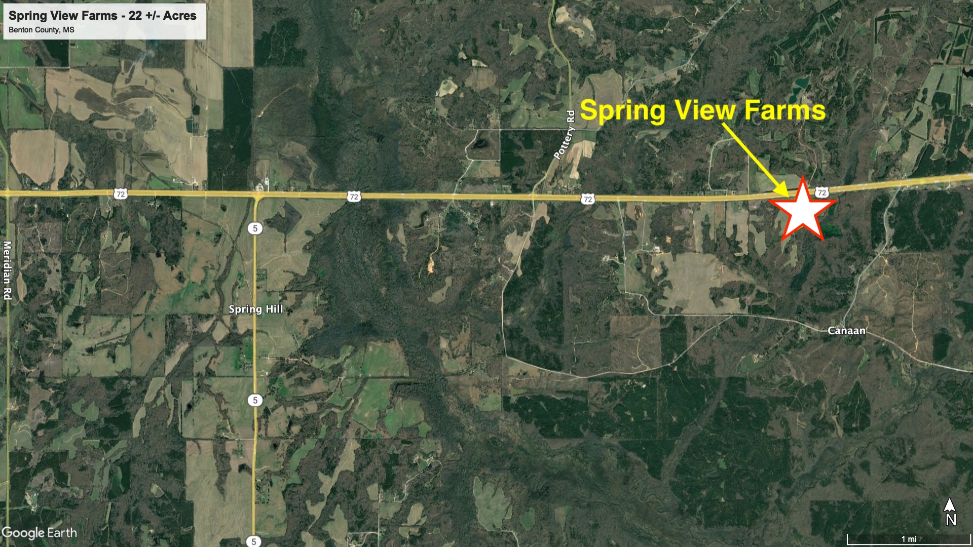 Ashland, Benton County, MS Farms and Ranches, Recreational Property for sale Property ID