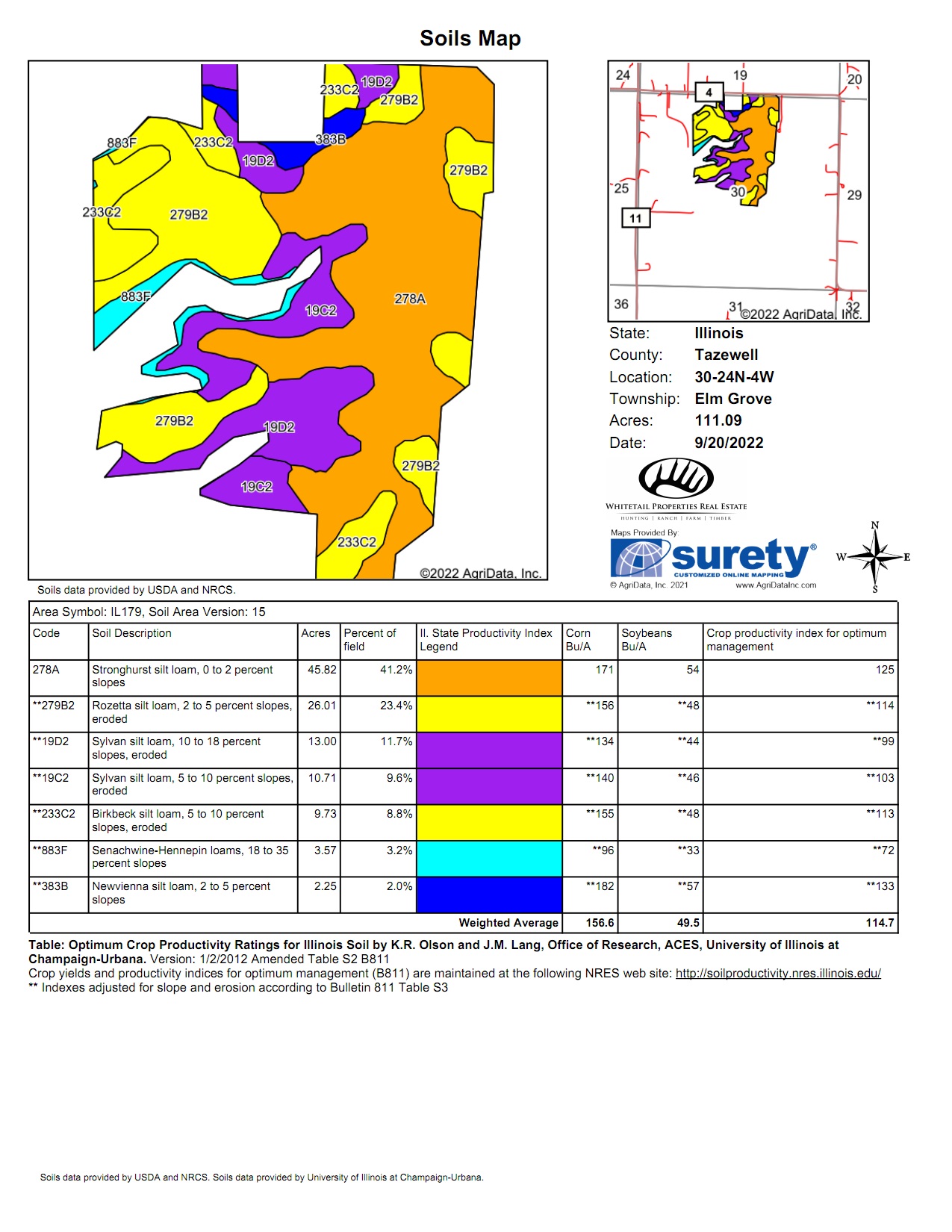 Pekin, Tazewell County, IL Farms and Ranches, Undeveloped Land for
