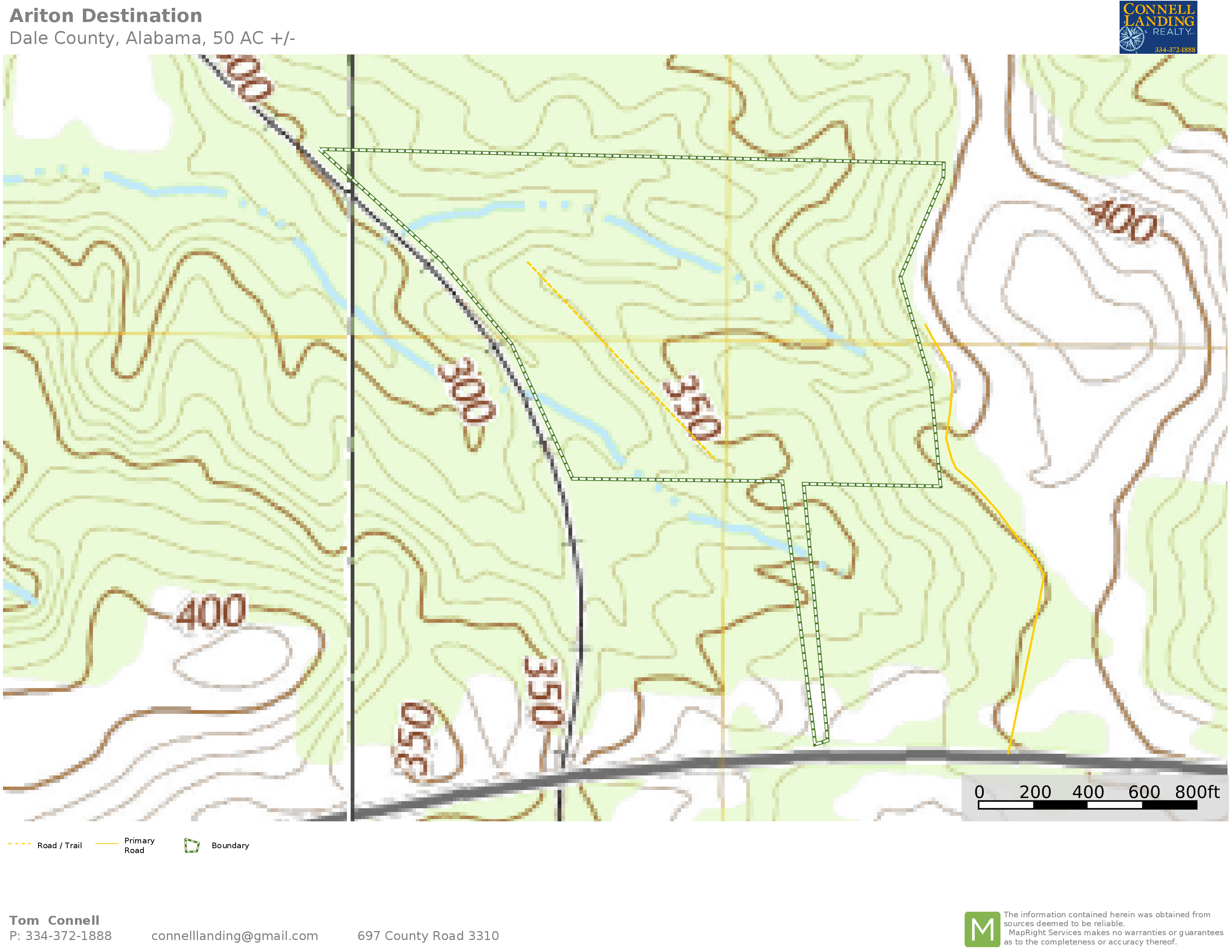Ariton, Dale County, AL Recreational Property, Hunting Property for