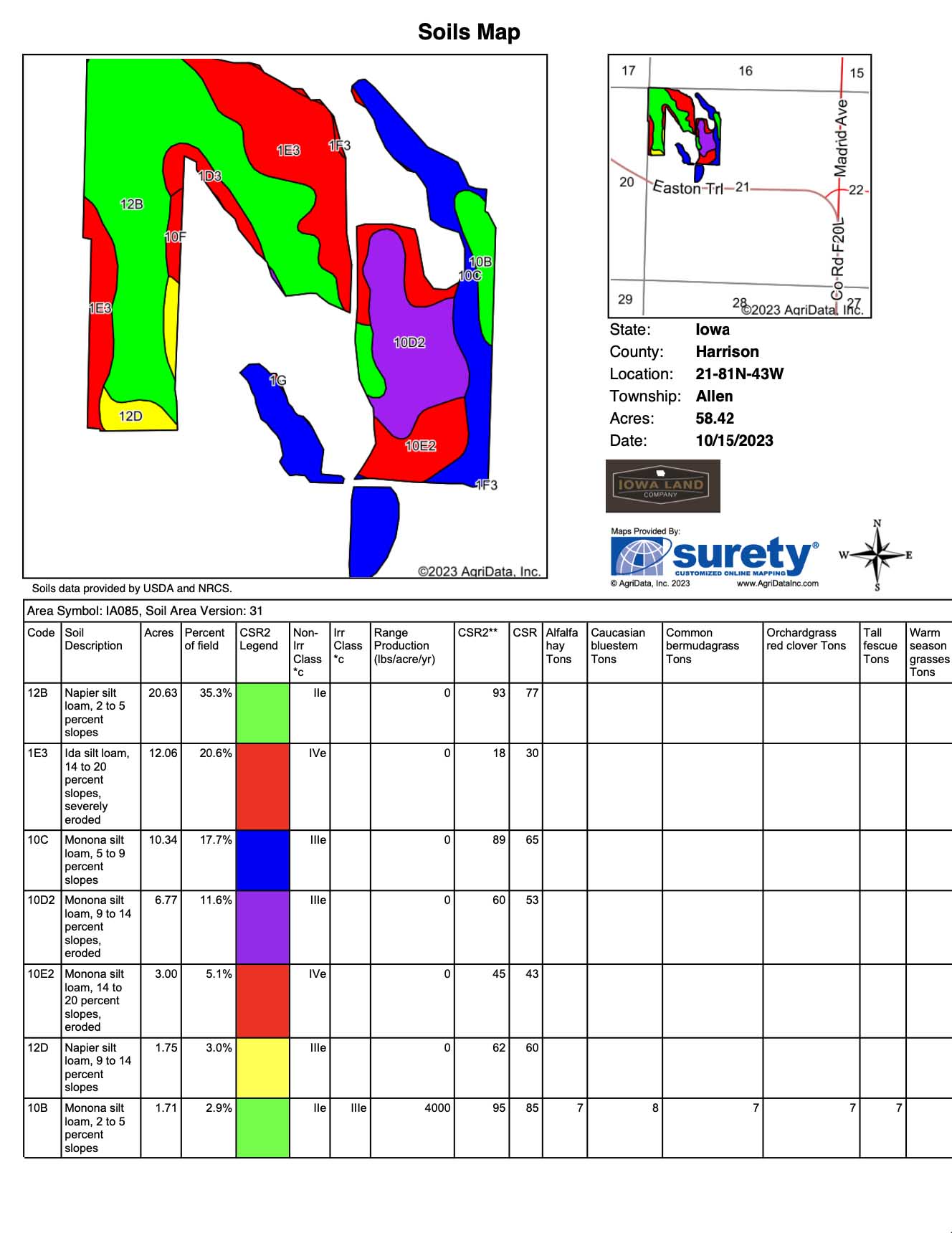 Pisgah, Harrison County, IA Farms and Ranches, Hunting Property, House