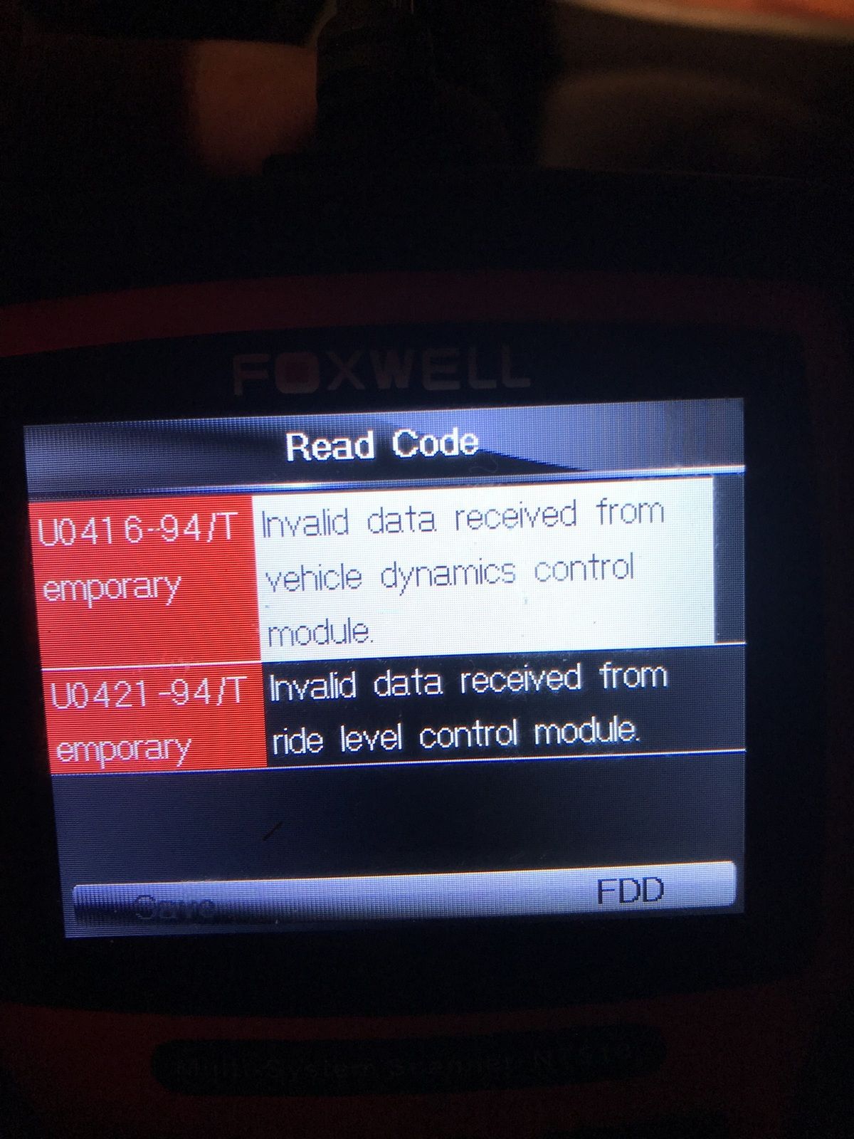 2007 Range Rover Suspension Fault Massage and Code C1a1364 Gallagher