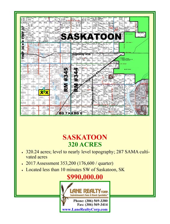 West Central Saskatchewan Farmland, Farms, and Ranches for Sale