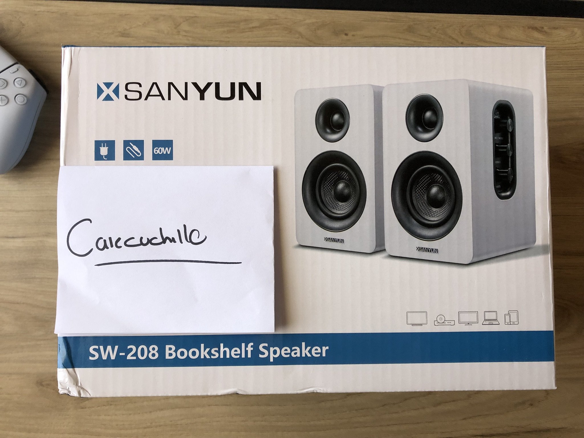 Vendo - Sanyun SW208 3" Active Bluetooth 5.0 Bookshelf Speakers – 60W