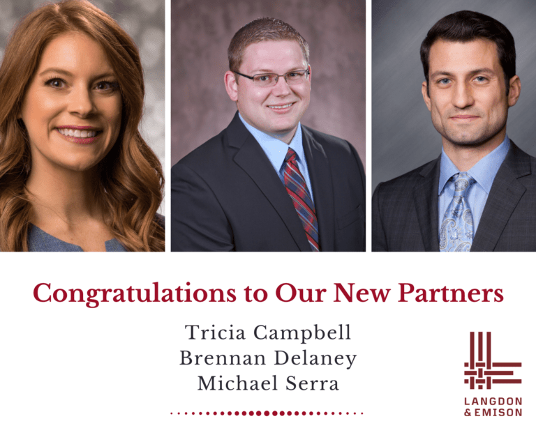 Langdon & Emison Promotes Three Attorneys to Partner Langdon & Emison